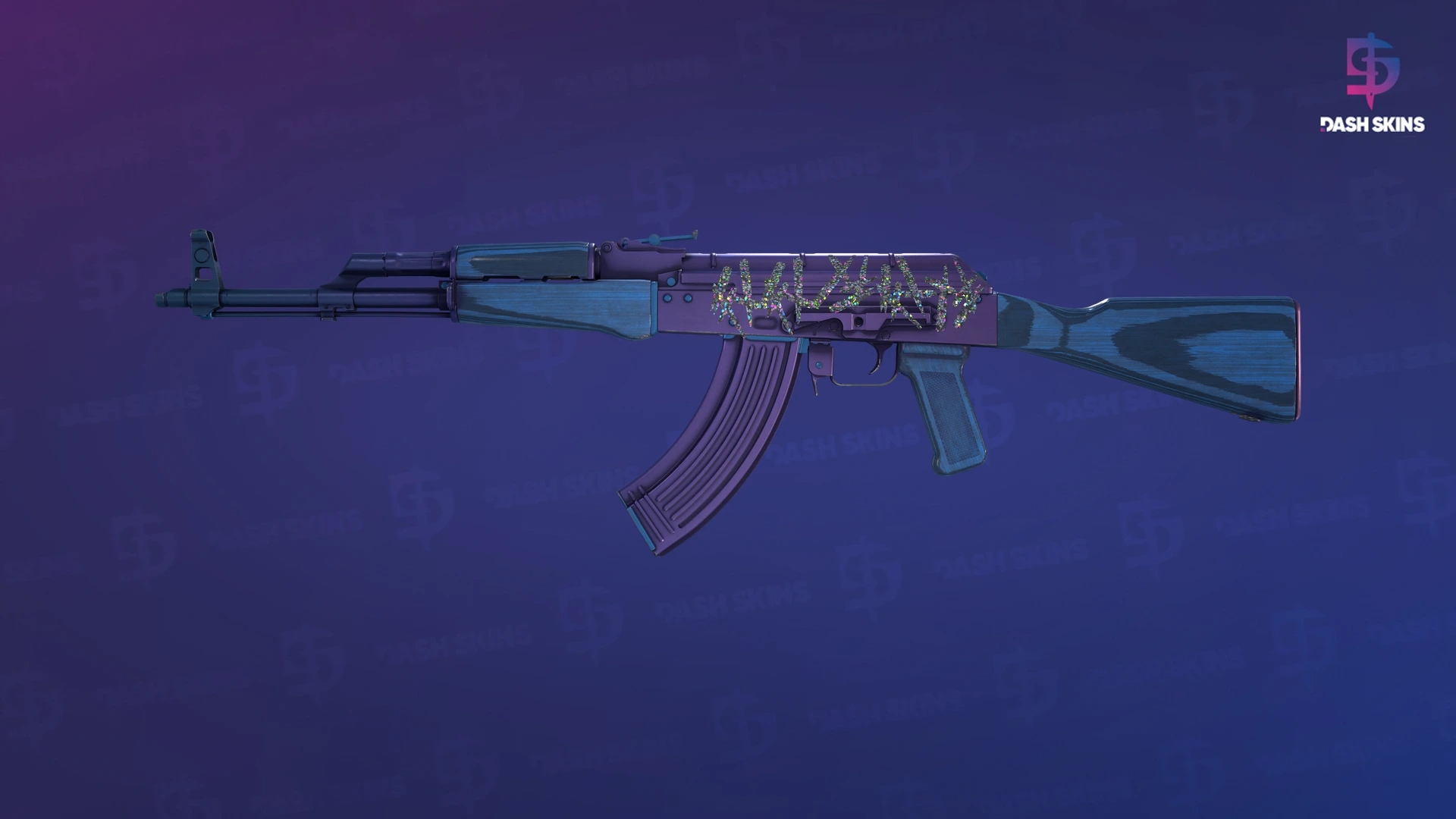 AK-47 | Midnight Laminate (Minimal Wear) Screenshot Playside