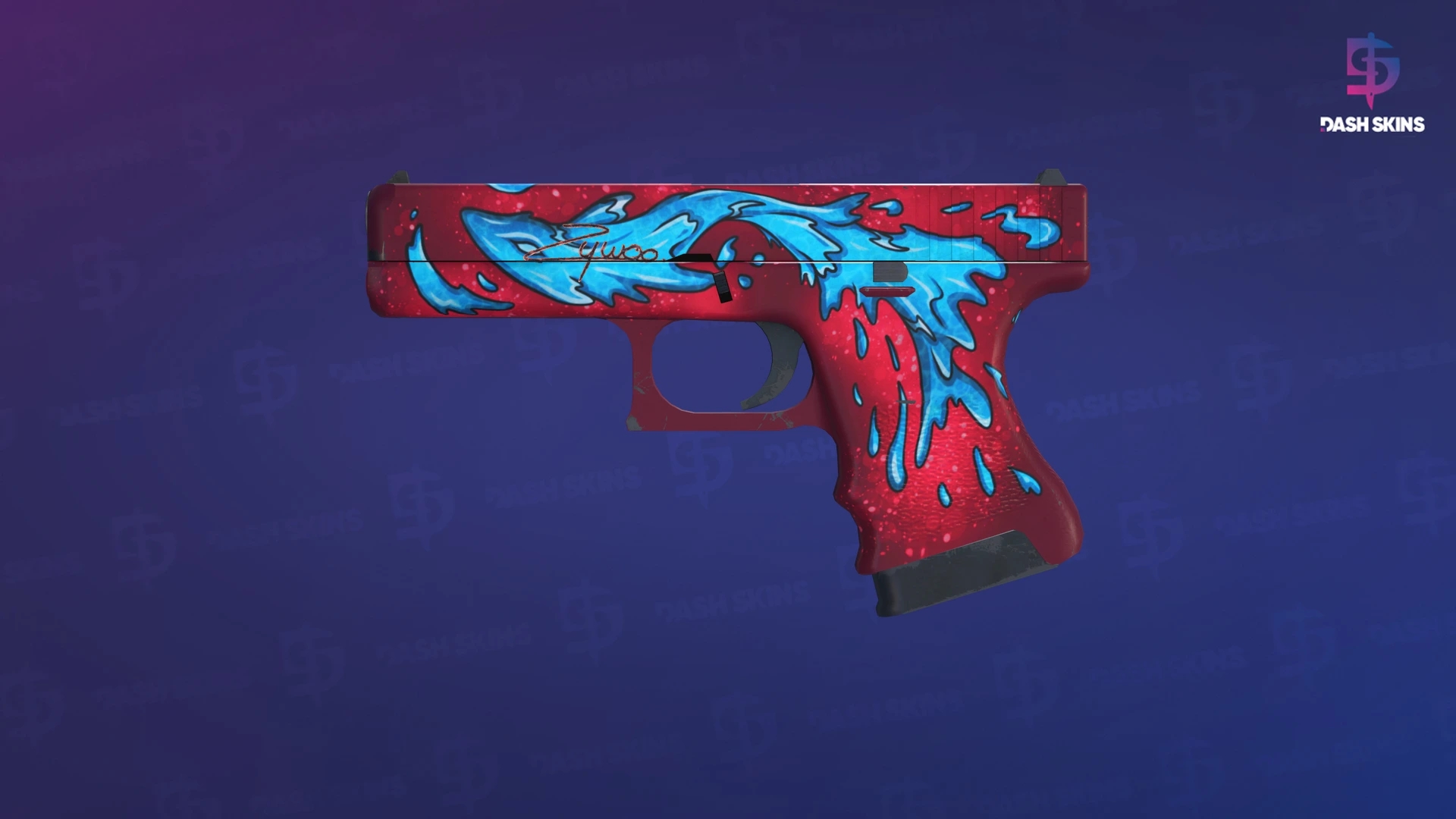 Glock-18 | Water Elemental (Minimal Wear) Screenshot Playside