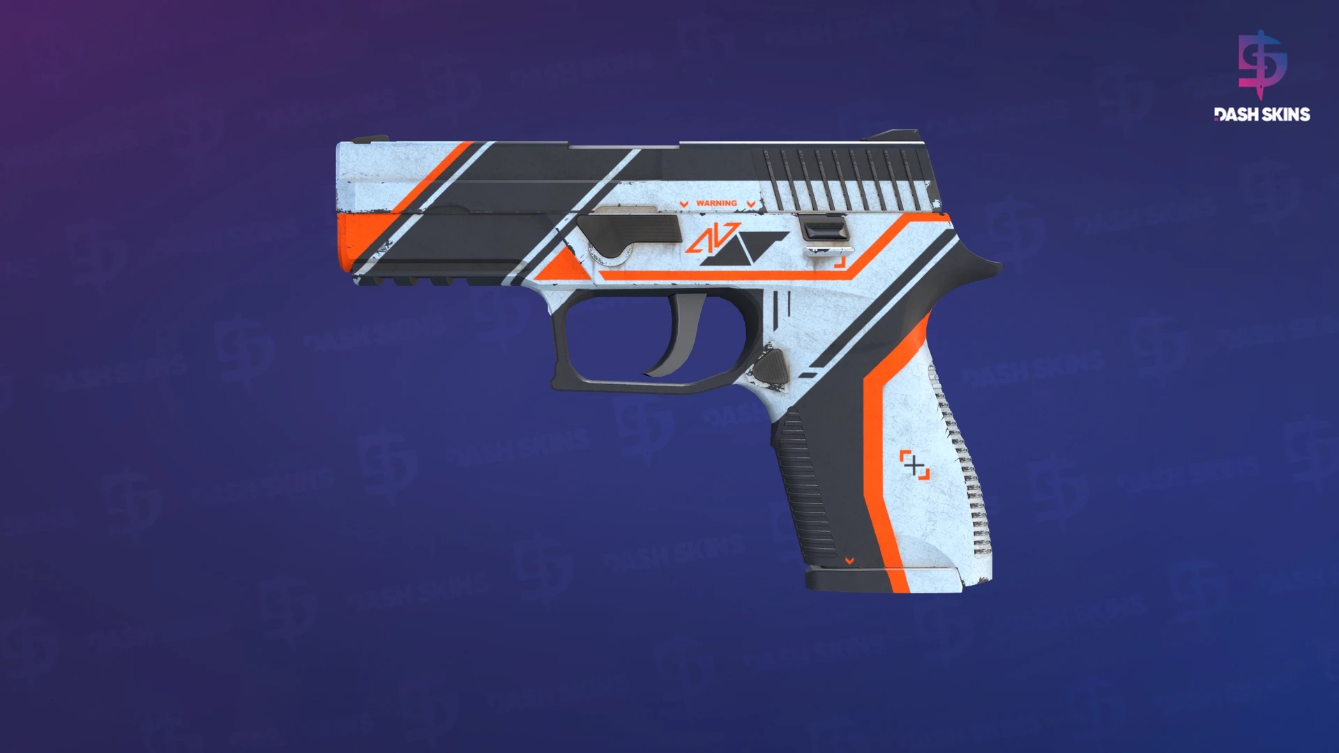 P250 | Asiimov (Well-Worn) Screenshot Playside