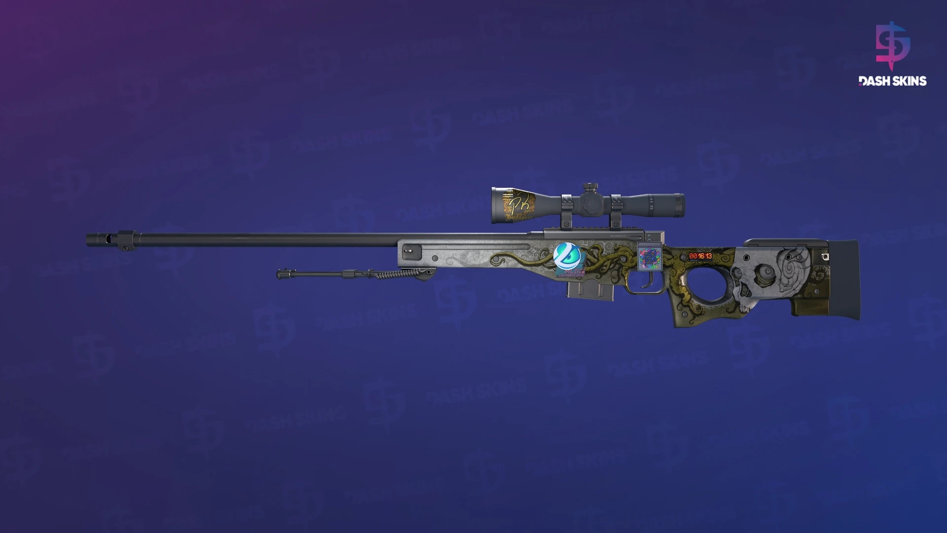 StatTrak™ AWP | Worm God (Well-Worn) Screenshot Playside
