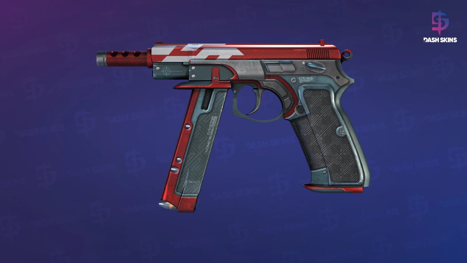 CZ75-Auto | Red Astor (Factory New) Screenshot Playside