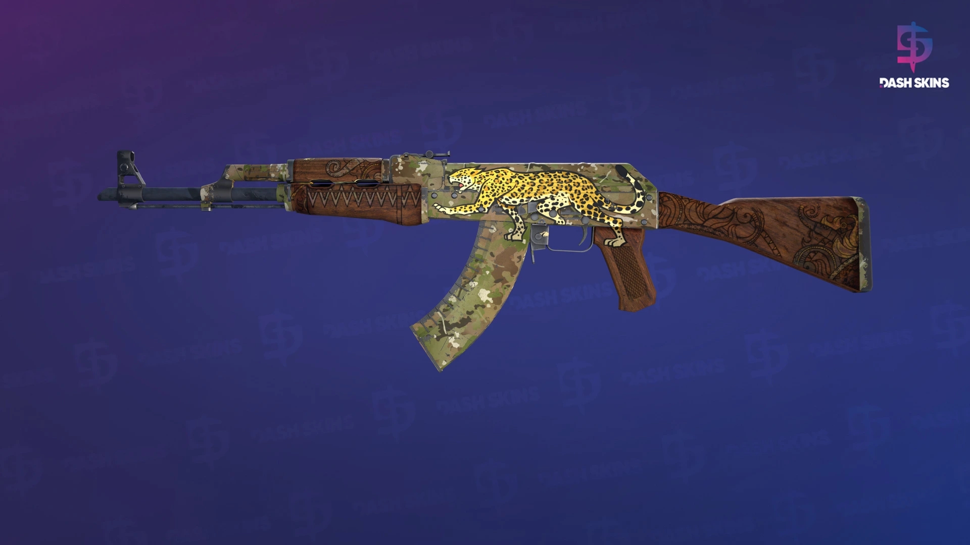 AK-47 | Panthera onca (Well-Worn) Screenshot Playside