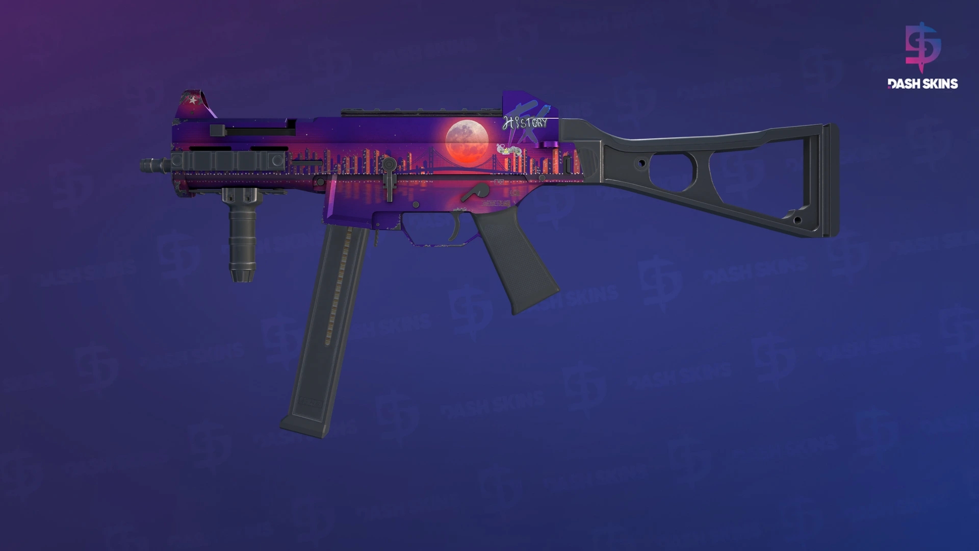 UMP-45 | Moonrise (Minimal Wear) Screenshot Playside