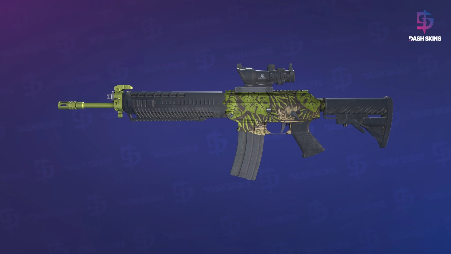 SG 553 | Lush Ruins (Minimal Wear) Screenshot Playside