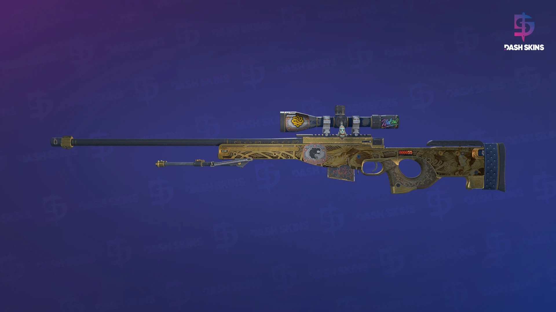 StatTrak™ AWP | Queen's Gambit (Battle-Scarred) Screenshot Playside