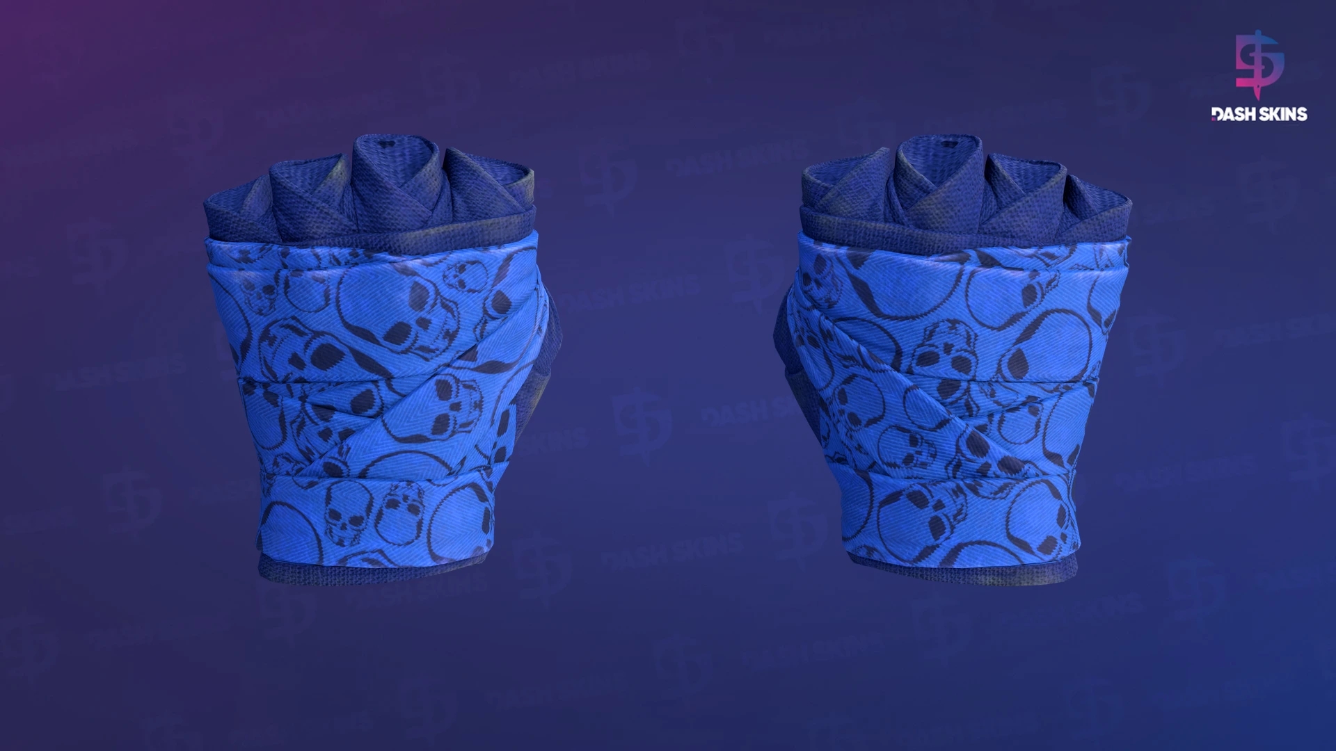 ★ Hand Wraps | Cobalt Skulls (Field-Tested) Screenshot Playside