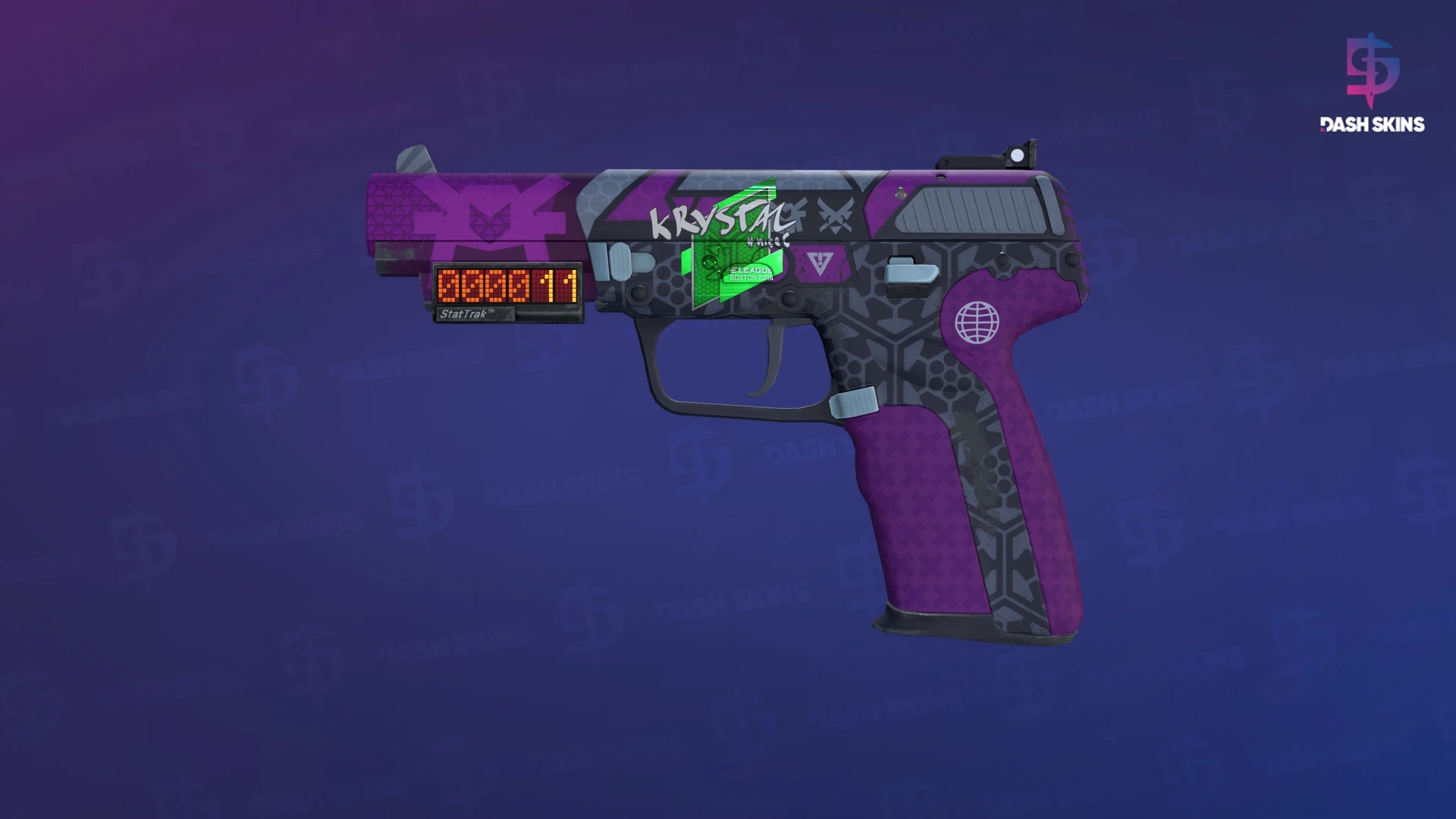 StatTrak™ Five-SeveN | Violent Daimyo (Minimal Wear) Screenshot Playside