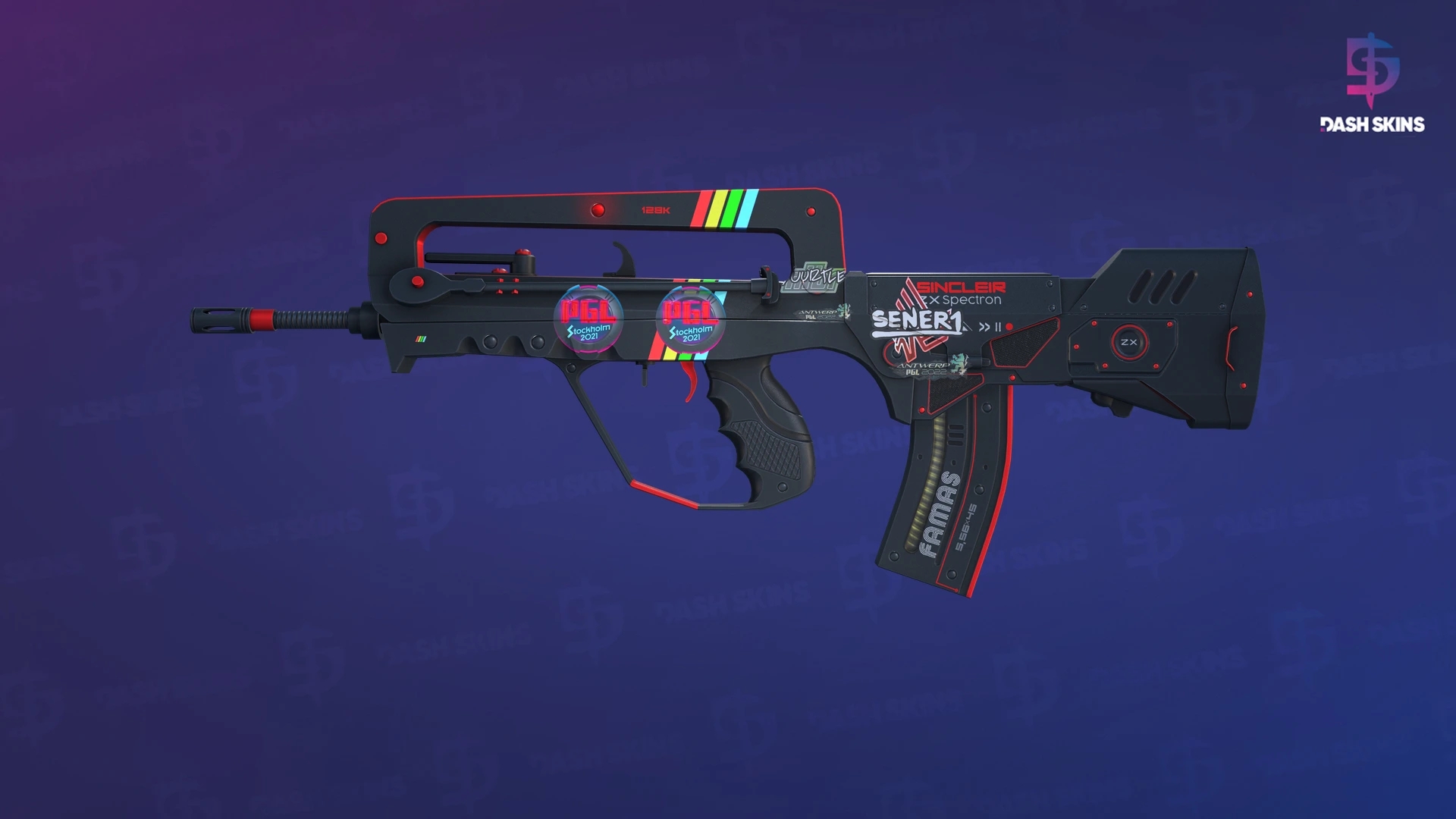 FAMAS | ZX Spectron (Minimal Wear) Screenshot Playside