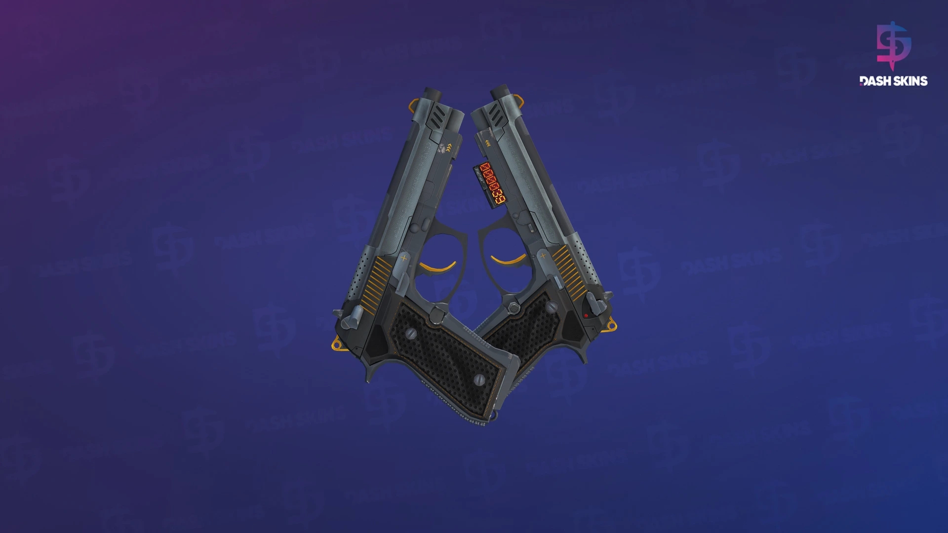 StatTrak™ Dual Berettas | Ventilators (Minimal Wear) Screenshot Playside