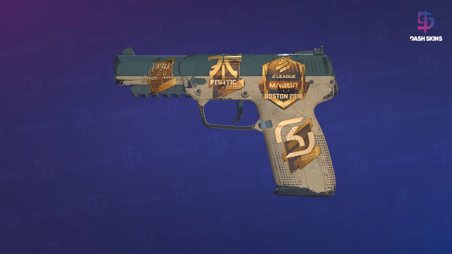 Souvenir Five-SeveN | Contractor (Well-Worn) Screenshot Playside