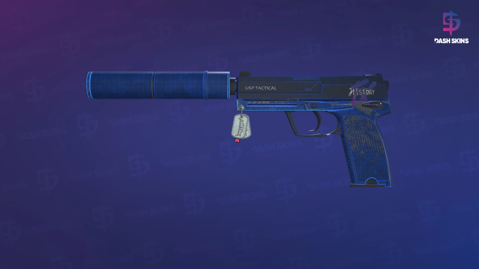 USP-S | Blueprint (Battle-Scarred) Screenshot Playside