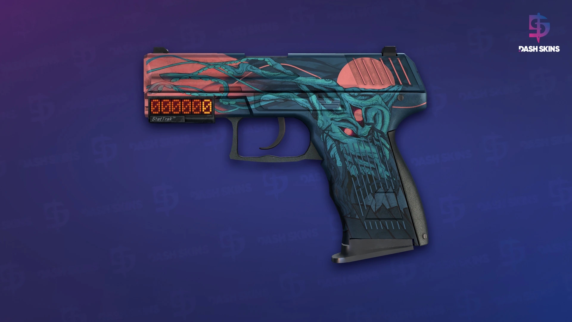 StatTrak™ P2000 | Gnarled (Minimal Wear) Screenshot Playside