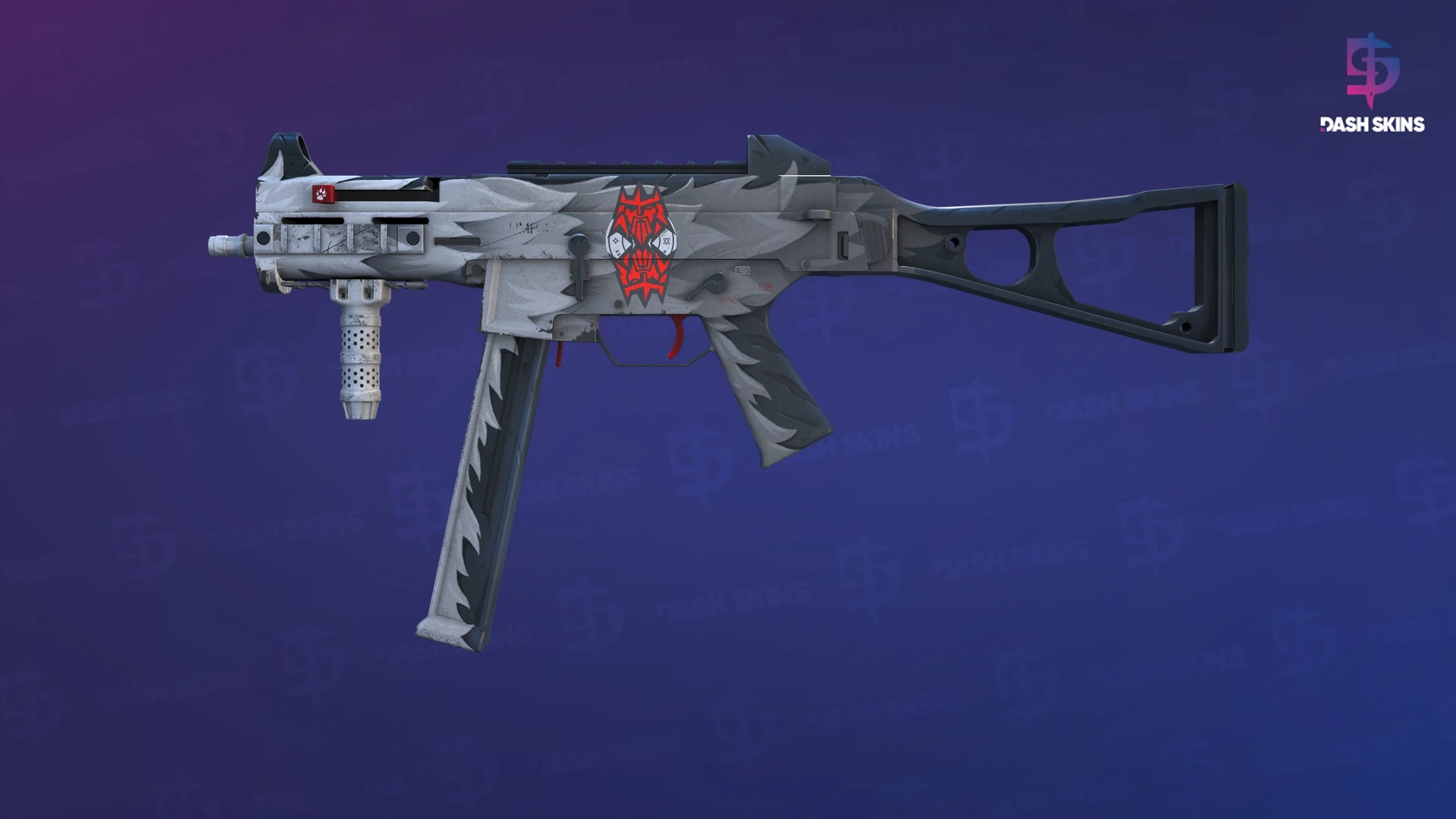 UMP-45 | Arctic Wolf (Field-Tested) Screenshot Playside