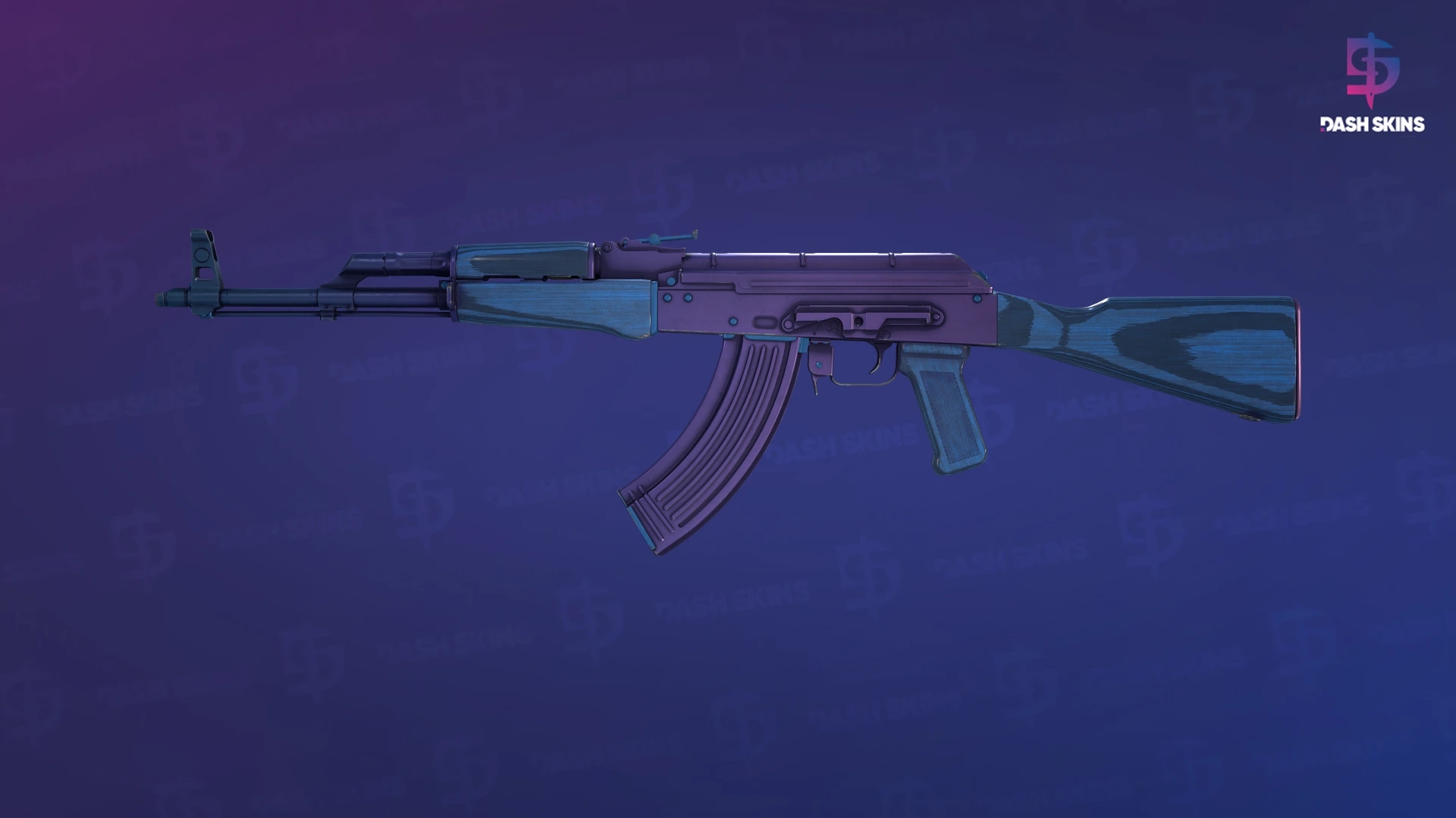 AK-47 | Midnight Laminate (Minimal Wear) Screenshot Playside