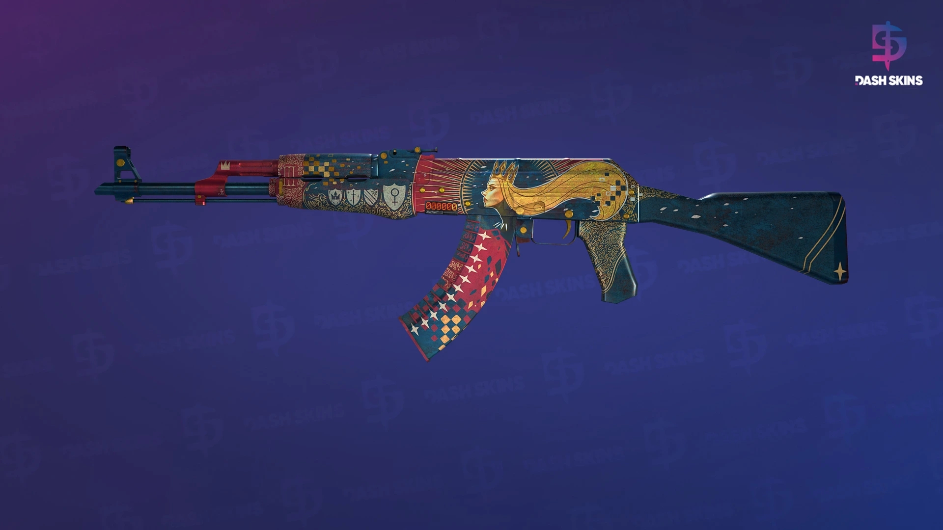 StatTrak™ AK-47 | The Empress (Battle-Scarred) Screenshot Playside