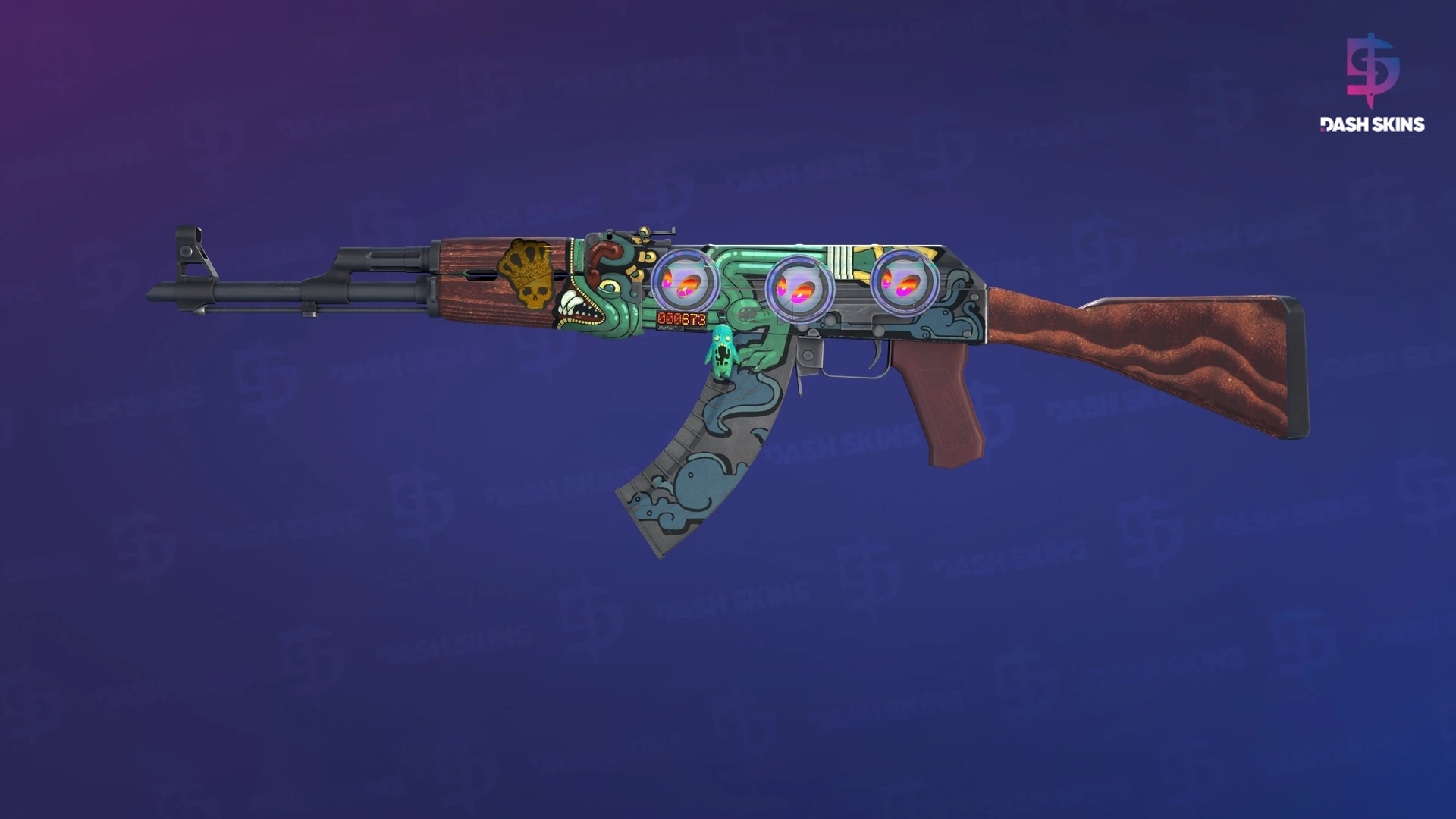 StatTrak™ AK-47 | Fire Serpent (Field-Tested) Screenshot Playside