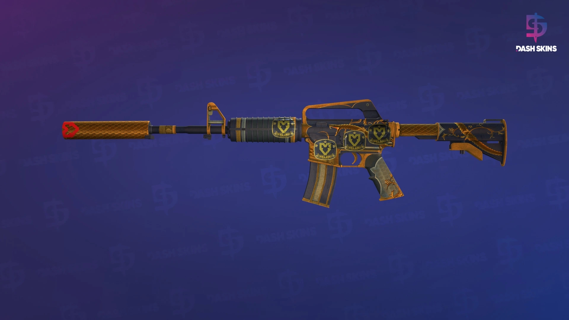 M4A1-S | Golden Coil (Well-Worn) Screenshot Playside