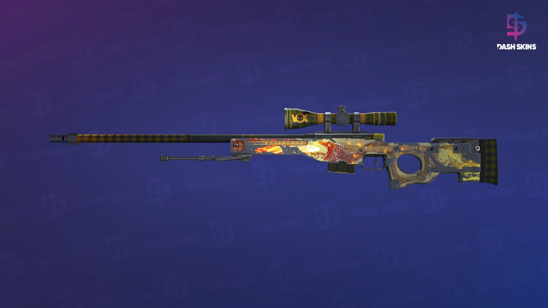 AWP | Dragon Lore (Battle-Scarred) Screenshot Playside