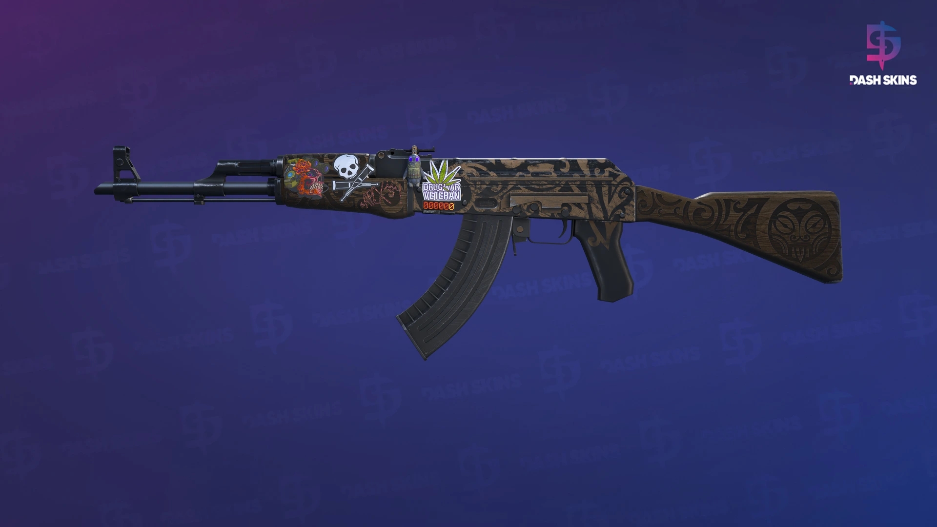 StatTrak™ AK-47 | Uncharted (Minimal Wear) Screenshot Playside