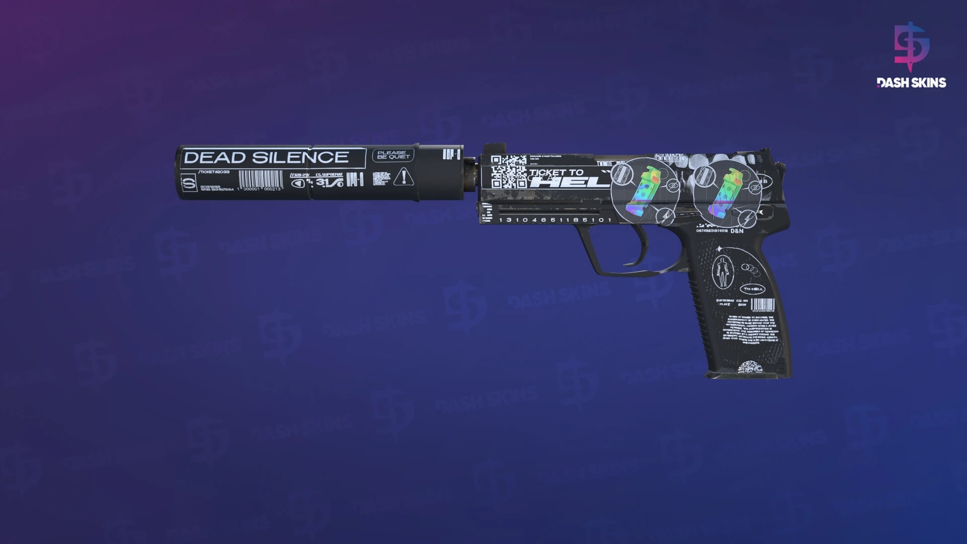 USP-S | Ticket to Hell (Field-Tested) Screenshot Playside