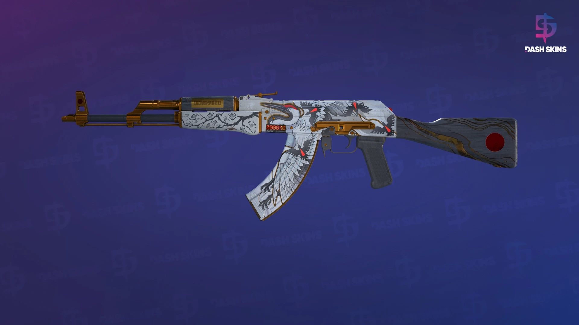 StatTrak™ AK-47 | Crane Flight (Field-Tested) Screenshot Playside