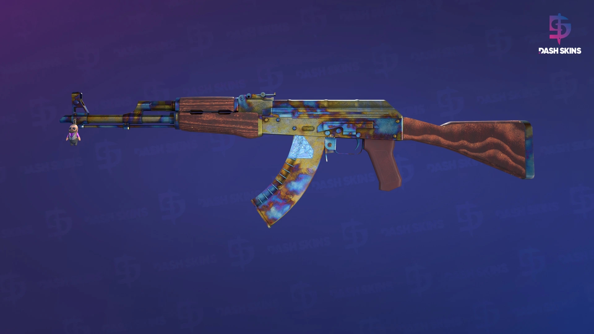 AK-47 | Case Hardened (Well-Worn) Screenshot Playside