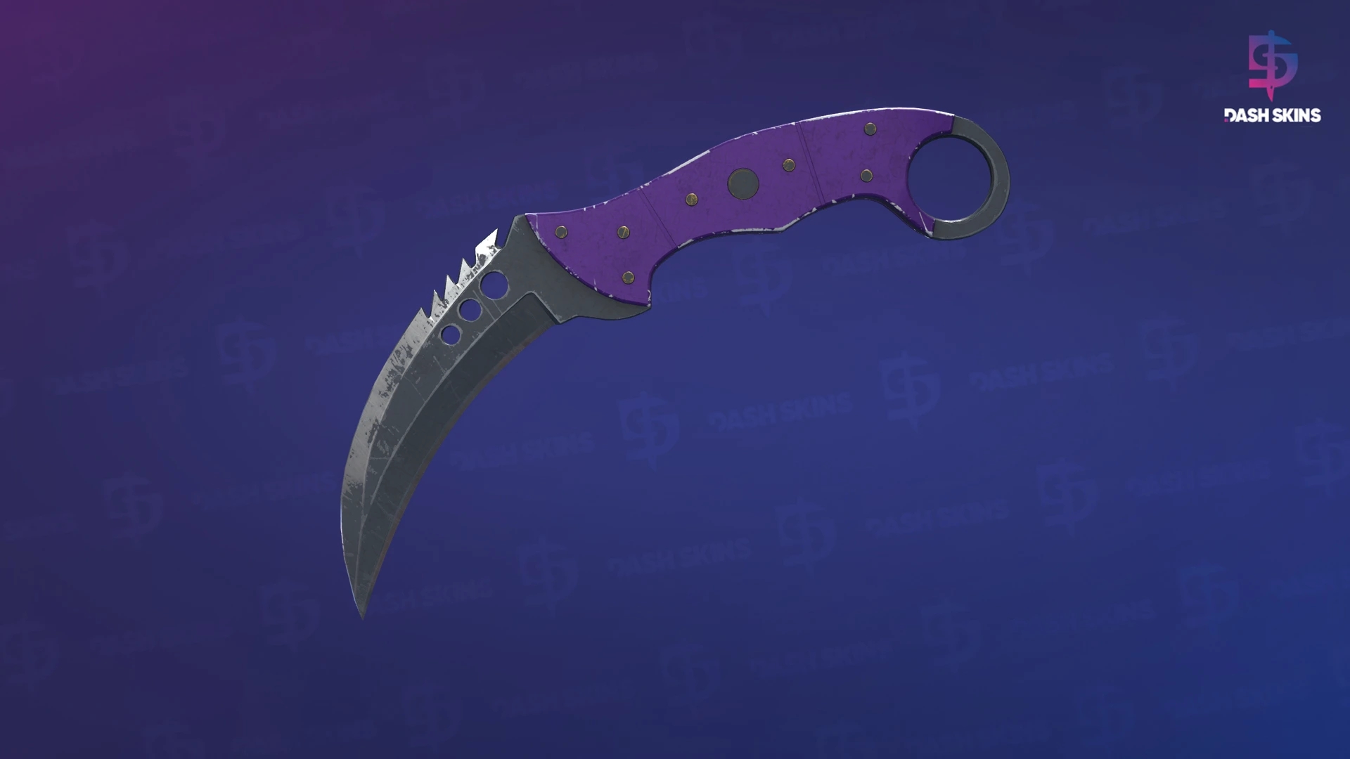 ★ StatTrak™ Talon Knife | Ultraviolet (Battle-Scarred) Screenshot Playside