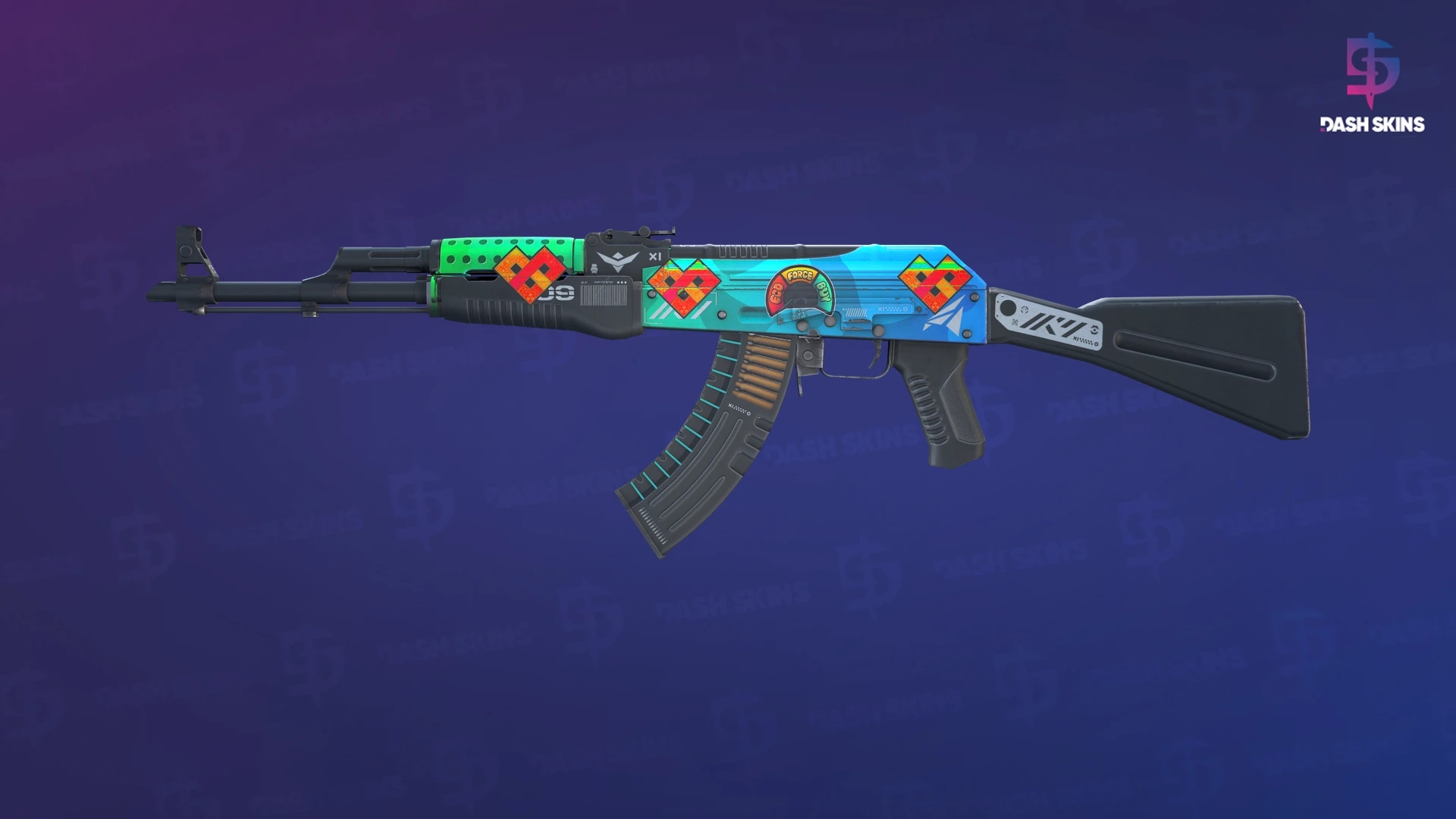 AK-47 | Ice Coaled (Field-Tested) Screenshot Playside