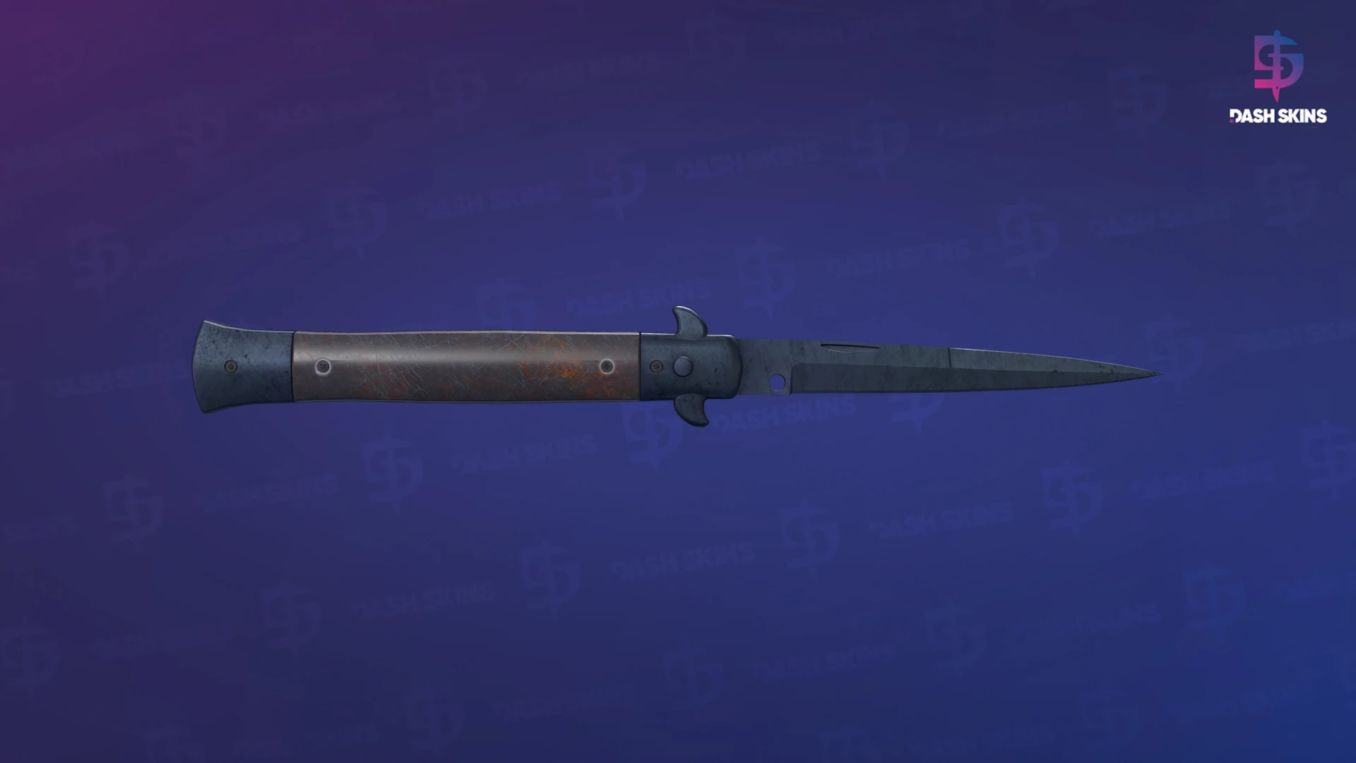 ★ Stiletto Knife | Blue Steel (Well-Worn) Screenshot Playside