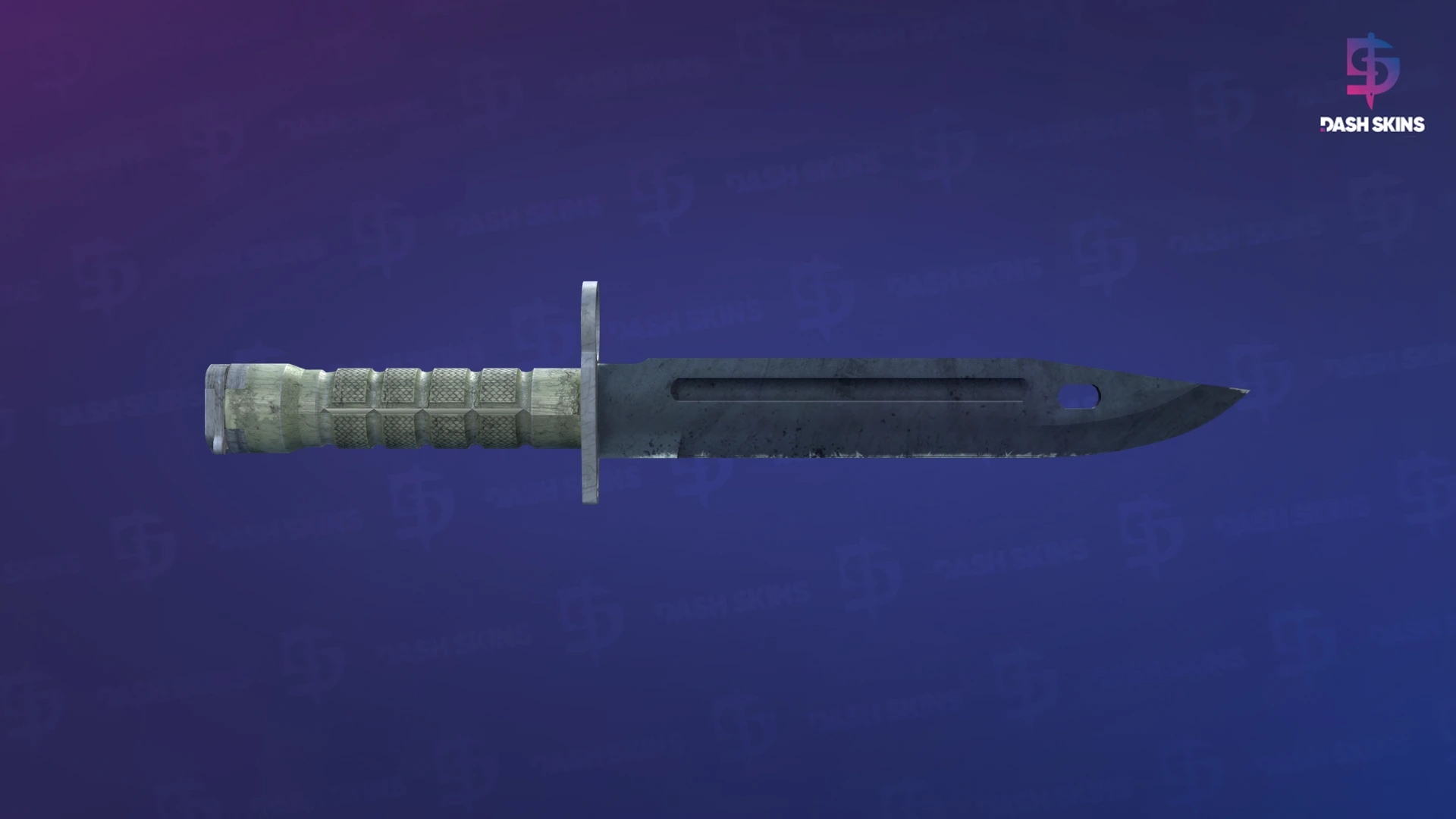 ★ Bayonet | Blue Steel (Well-Worn) Screenshot Playside