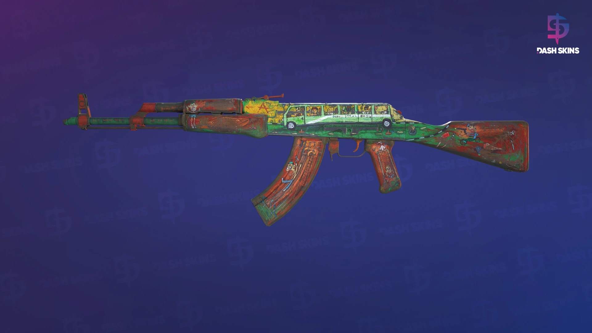 AK-47 | The Outsiders (Battle-Scarred) Screenshot Playside
