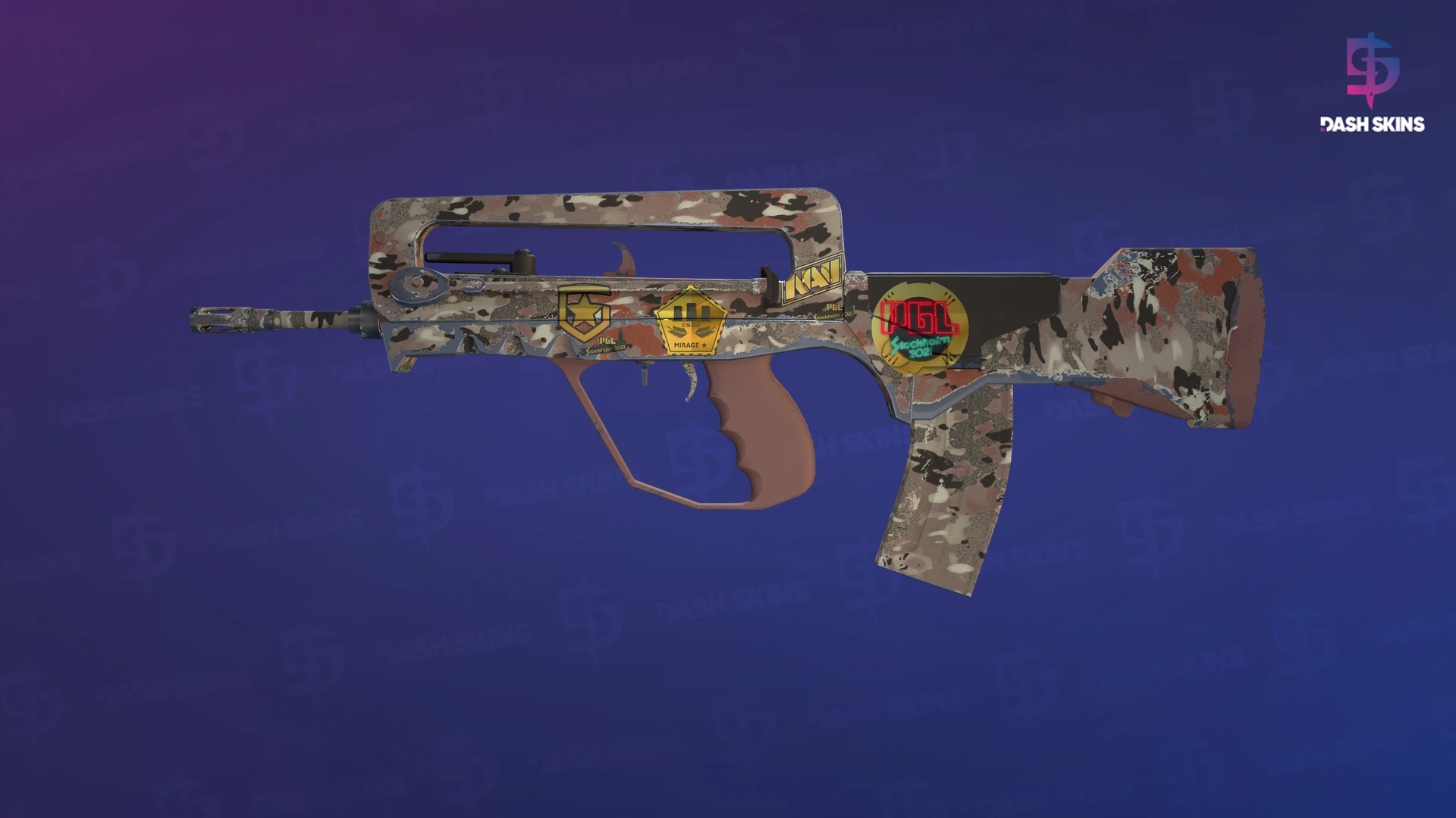 Souvenir FAMAS | CaliCamo (Field-Tested) Screenshot Playside