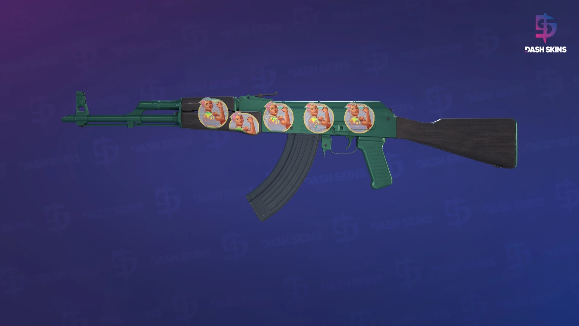 AK-47 | Wintergreen (Factory New) Screenshot Playside
