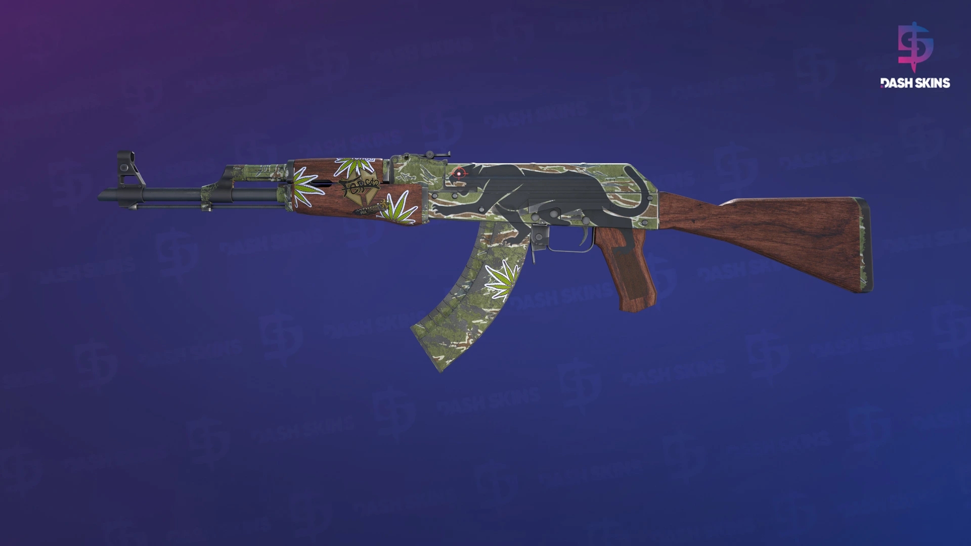 AK-47 | Jaguar (Well-Worn) Screenshot Playside