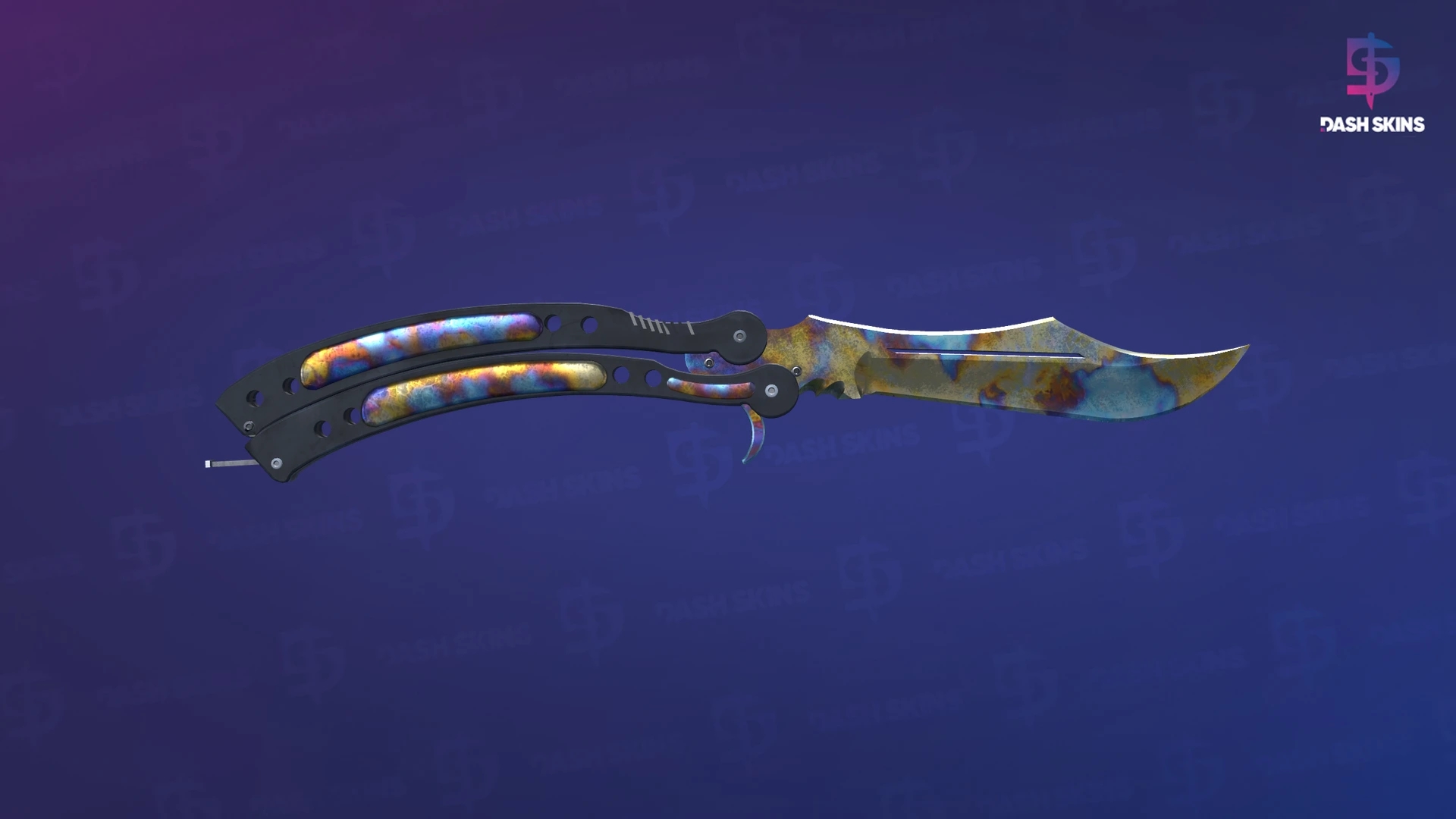 ★ Butterfly Knife | Case Hardened (Well-Worn) Screenshot Playside