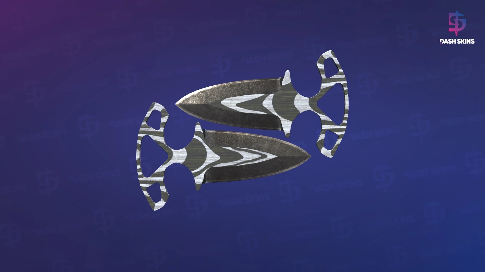 ★ Shadow Daggers | Black Laminate (Battle-Scarred) Screenshot Playside