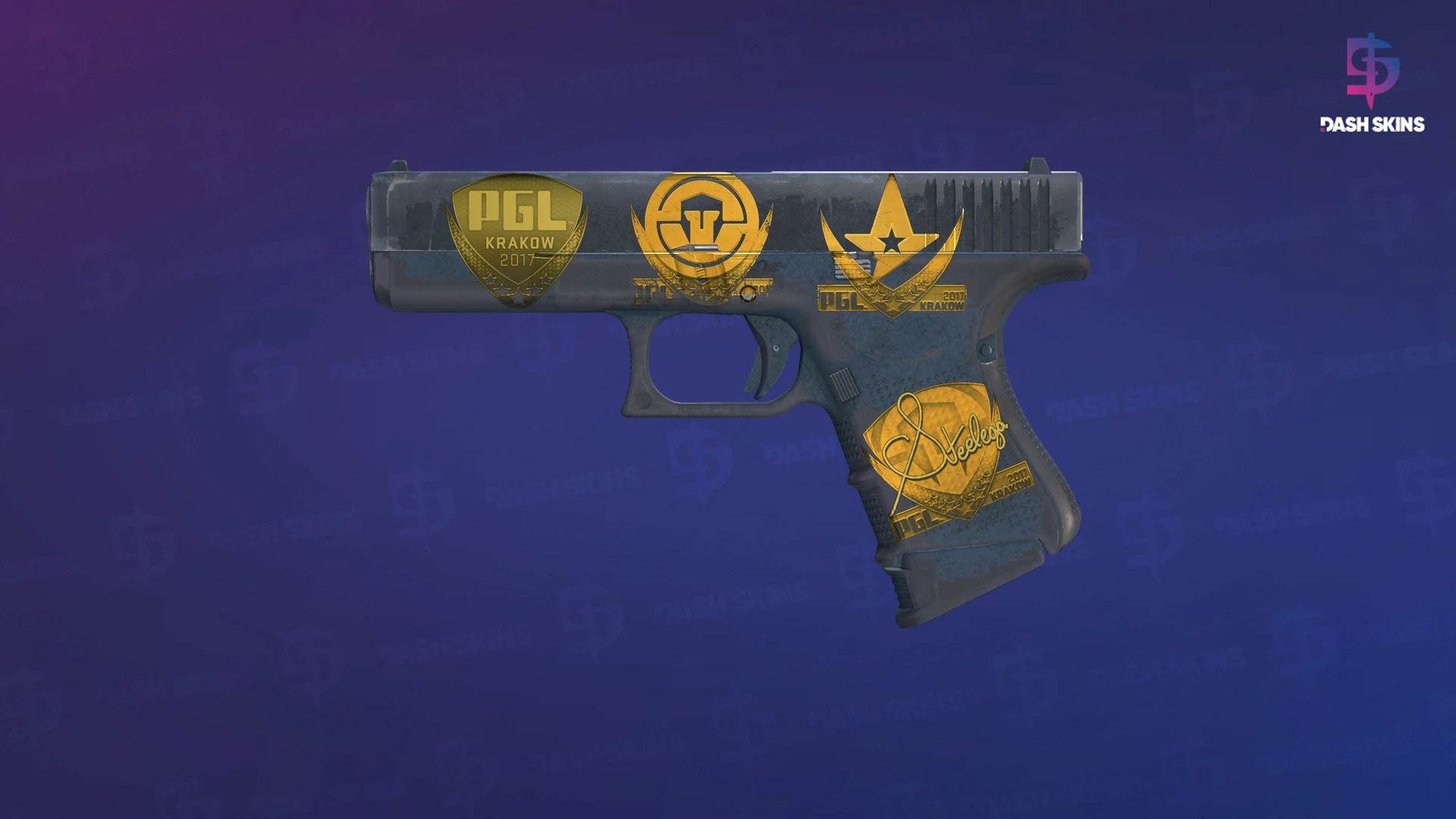 Souvenir Glock-18 | Night (Battle-Scarred) Screenshot Playside