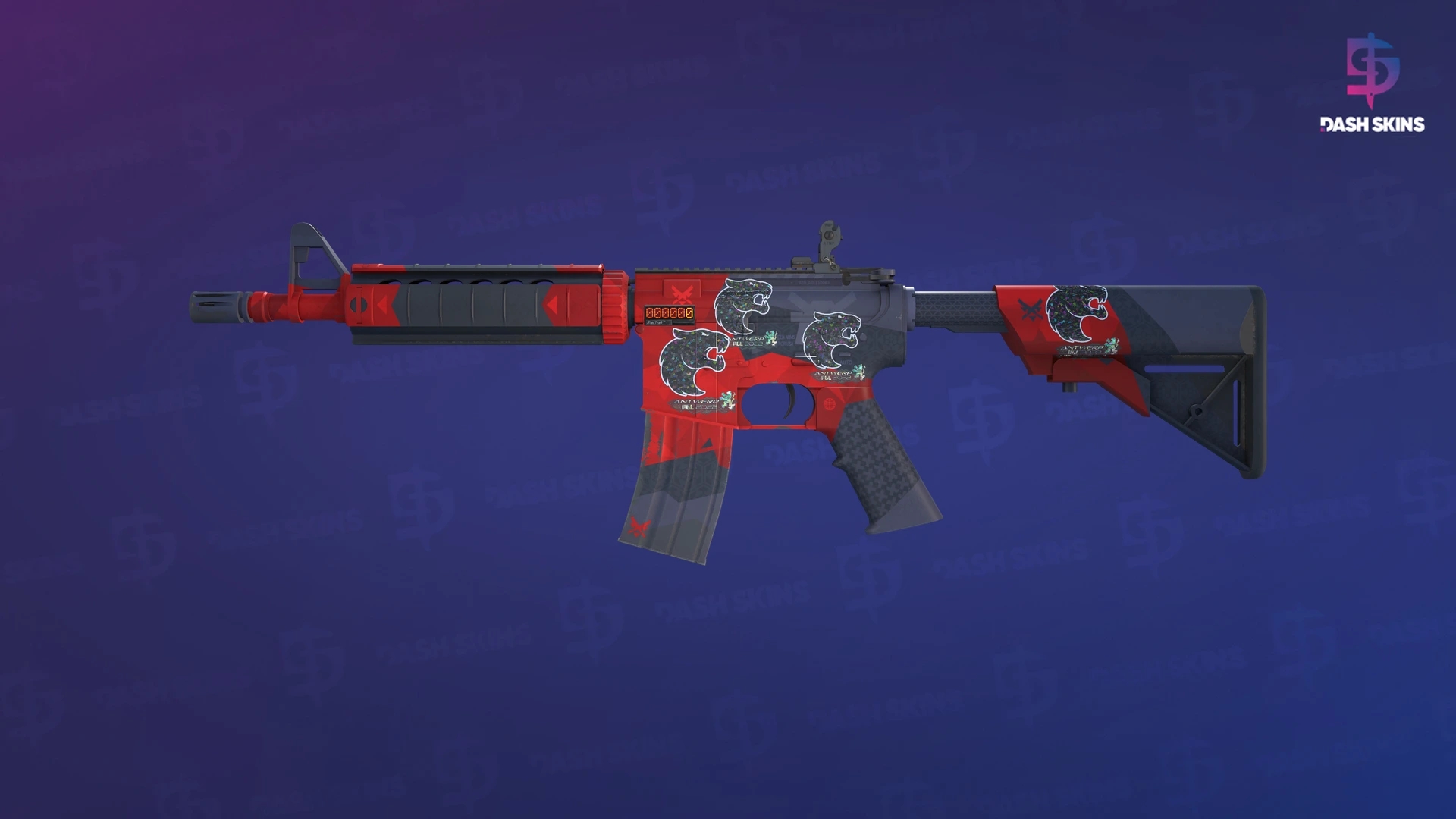 StatTrak™ M4A4 | Evil Daimyo (Minimal Wear) Screenshot Playside