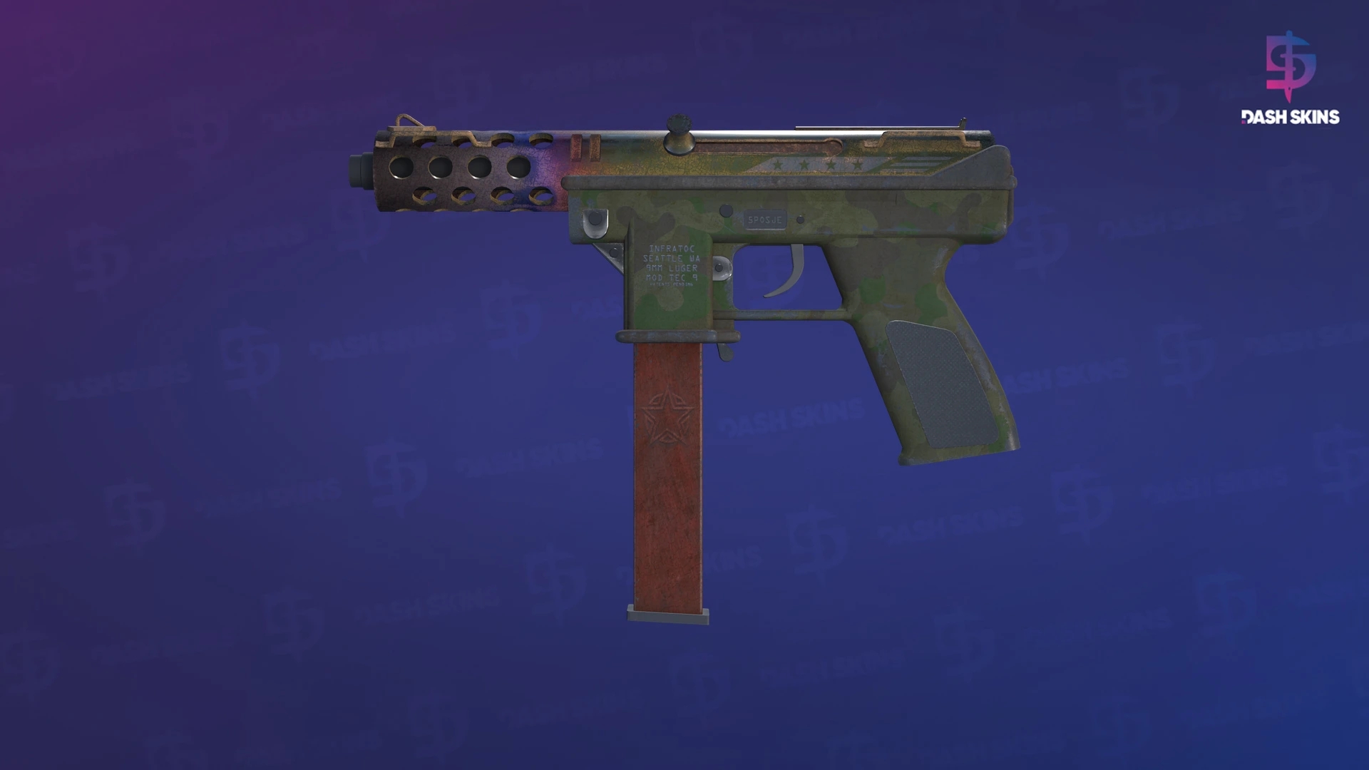 Tec-9 | Fubar (Battle-Scarred) Screenshot Playside