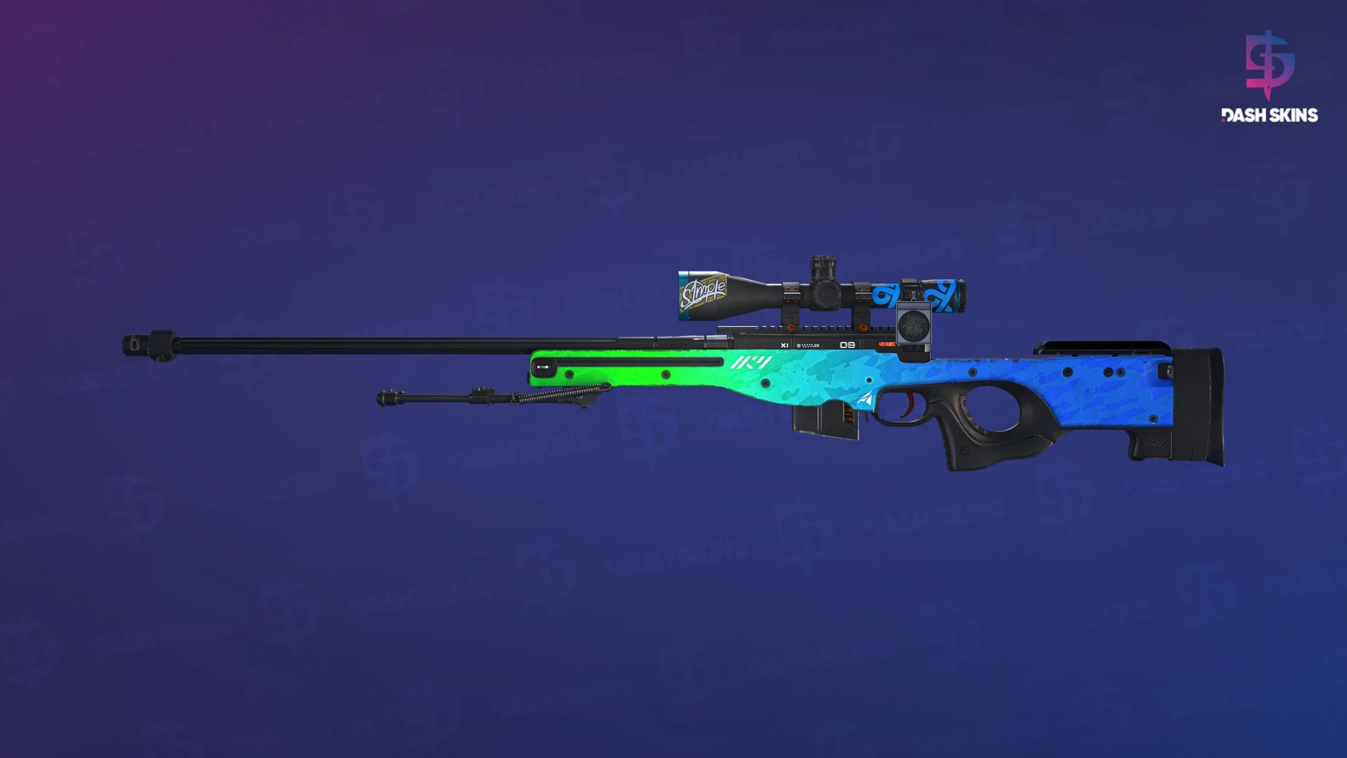 AWP | Ice Coaled (Well-Worn) Screenshot Playside