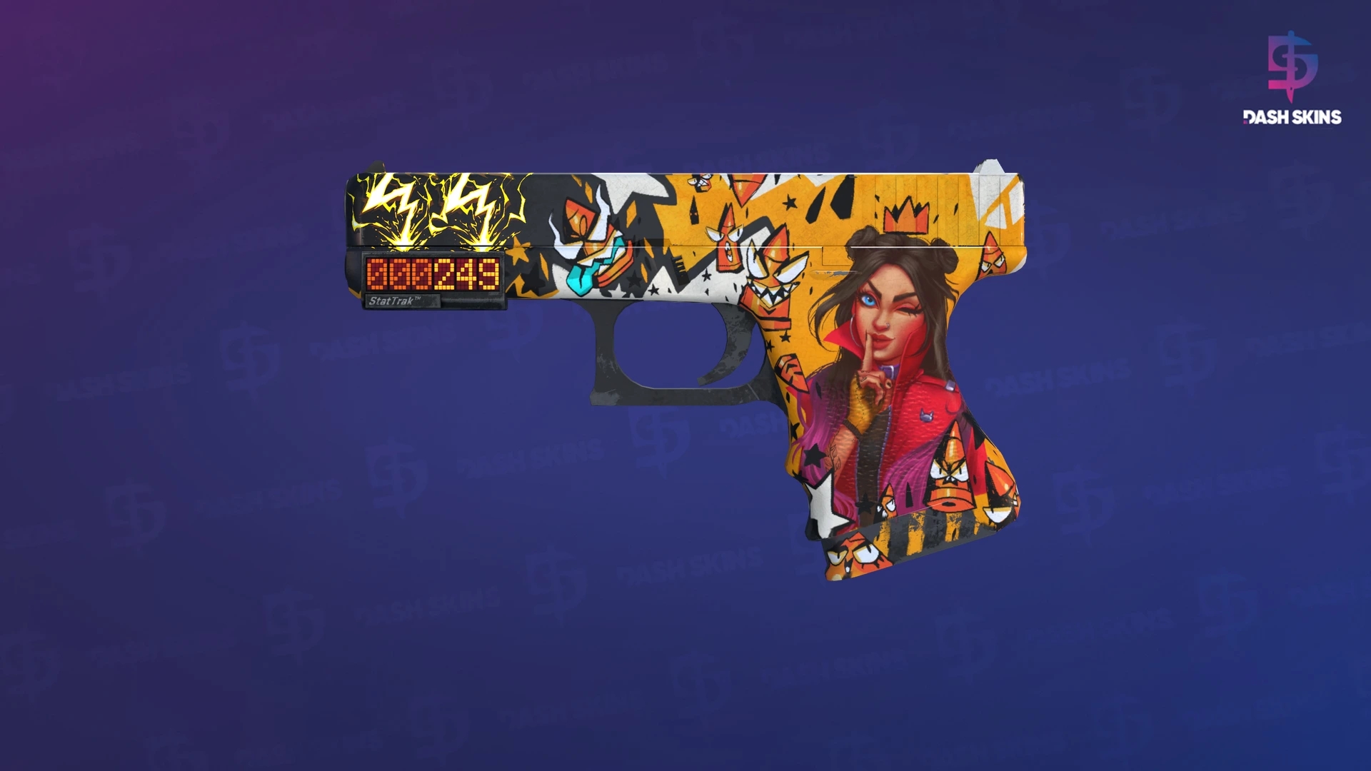 StatTrak™ Glock-18 | Bullet Queen (Field-Tested) Screenshot Playside