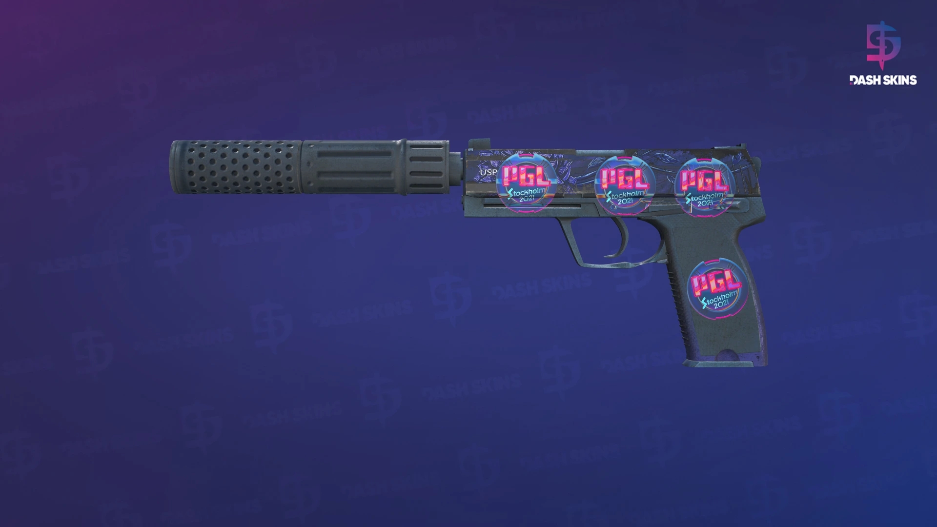 USP-S | Black Lotus (Battle-Scarred) Screenshot Playside