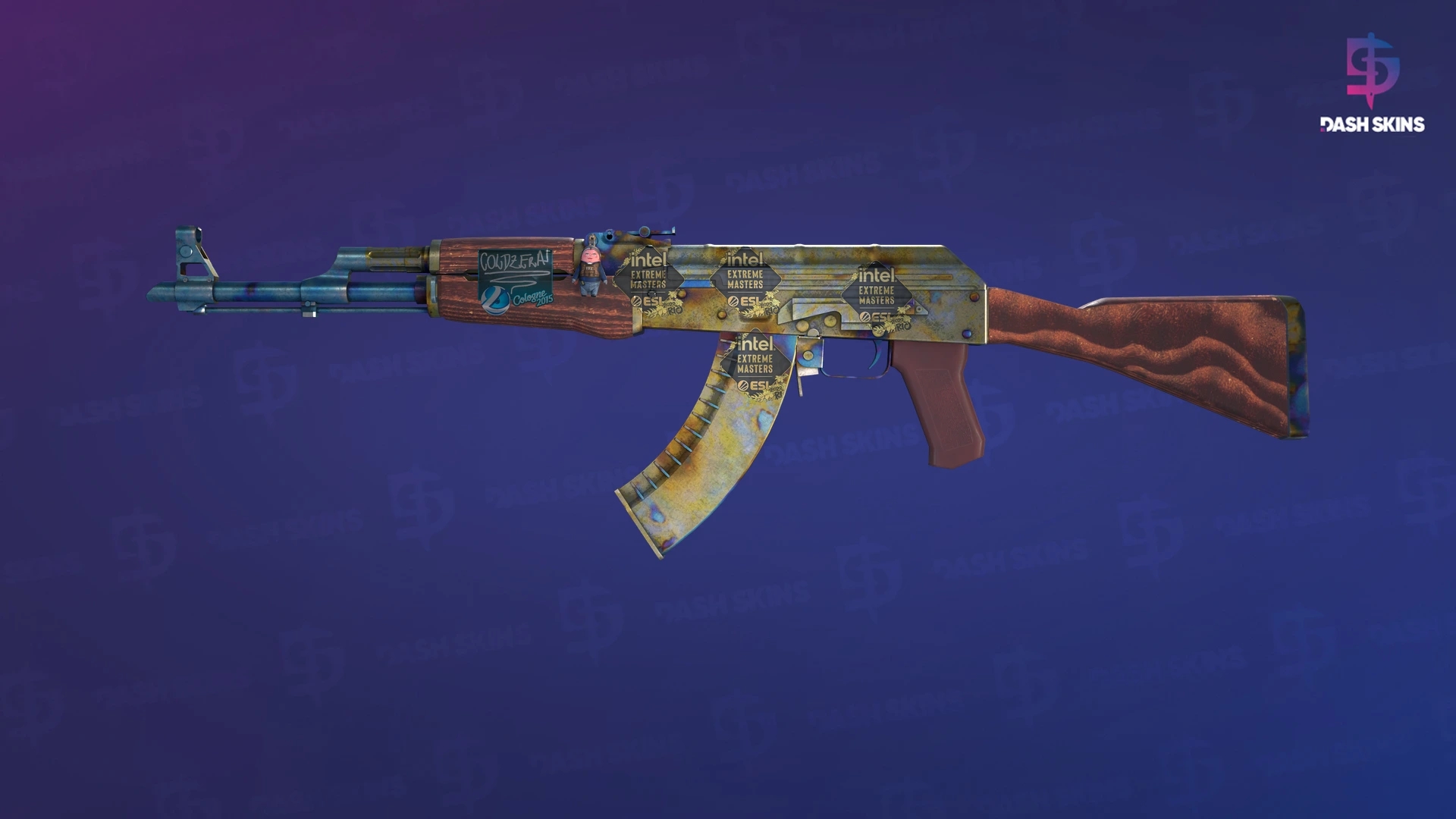 AK-47 | Case Hardened (Well-Worn) Screenshot Playside