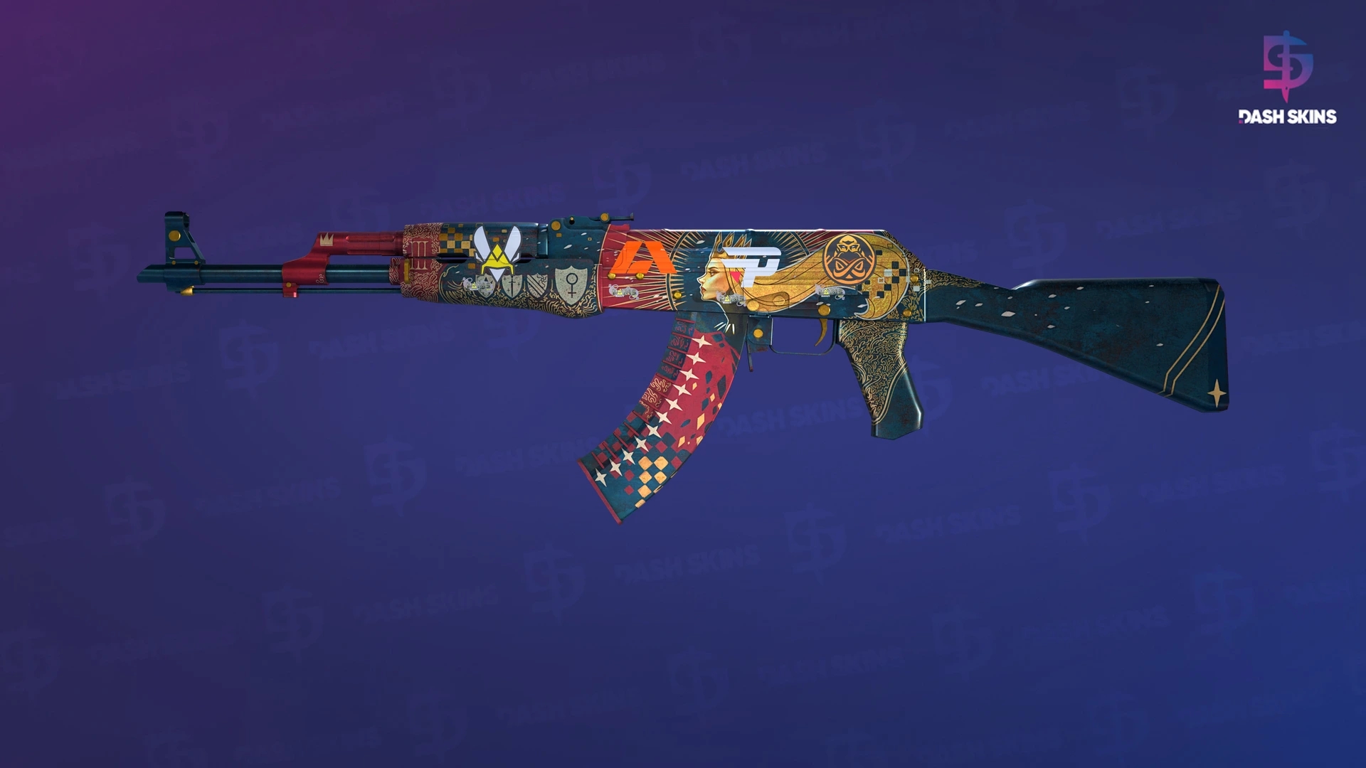 AK-47 | The Empress (Well-Worn) Screenshot Playside