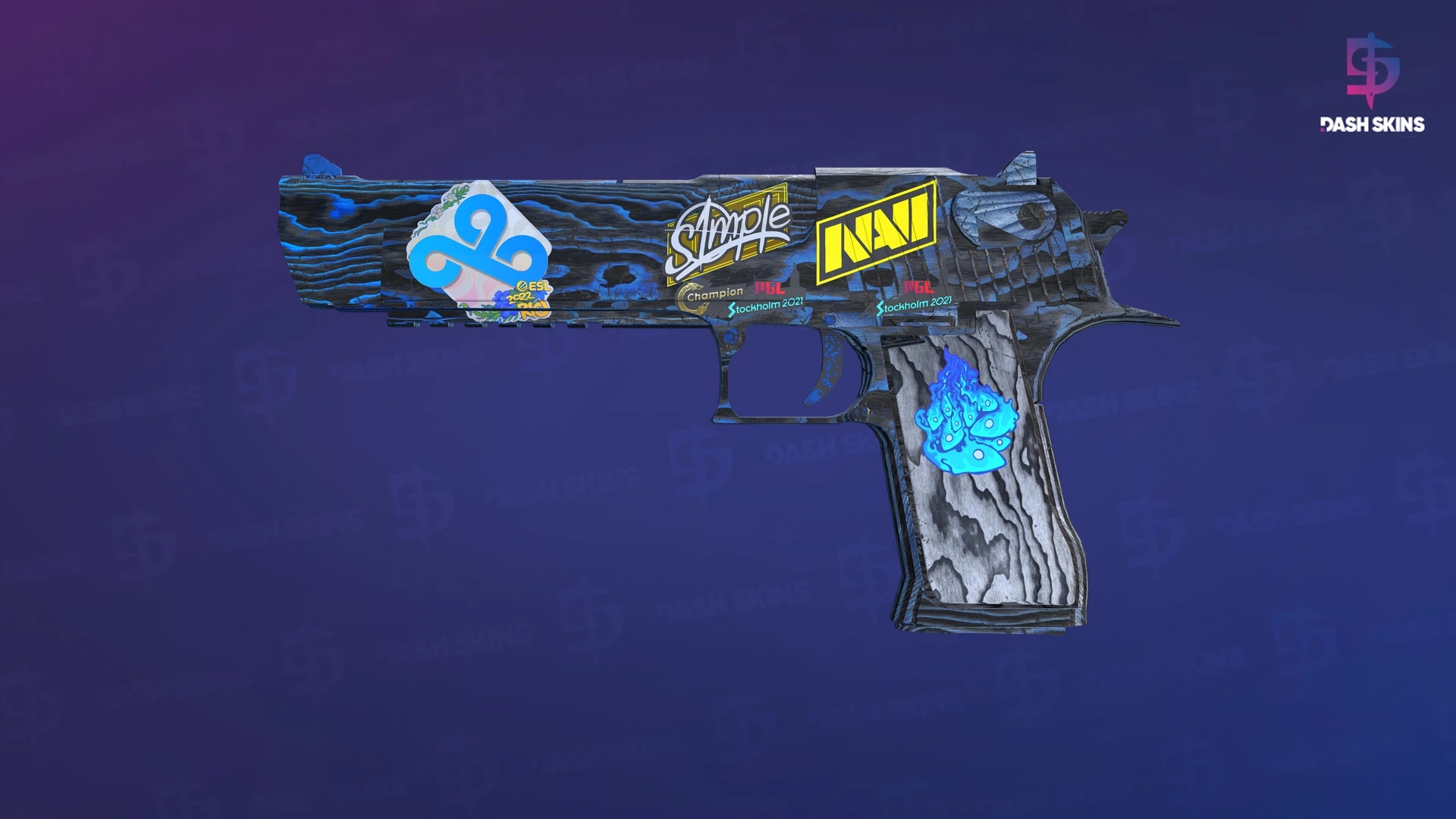 Desert Eagle | Blue Ply (Battle-Scarred) Screenshot Playside