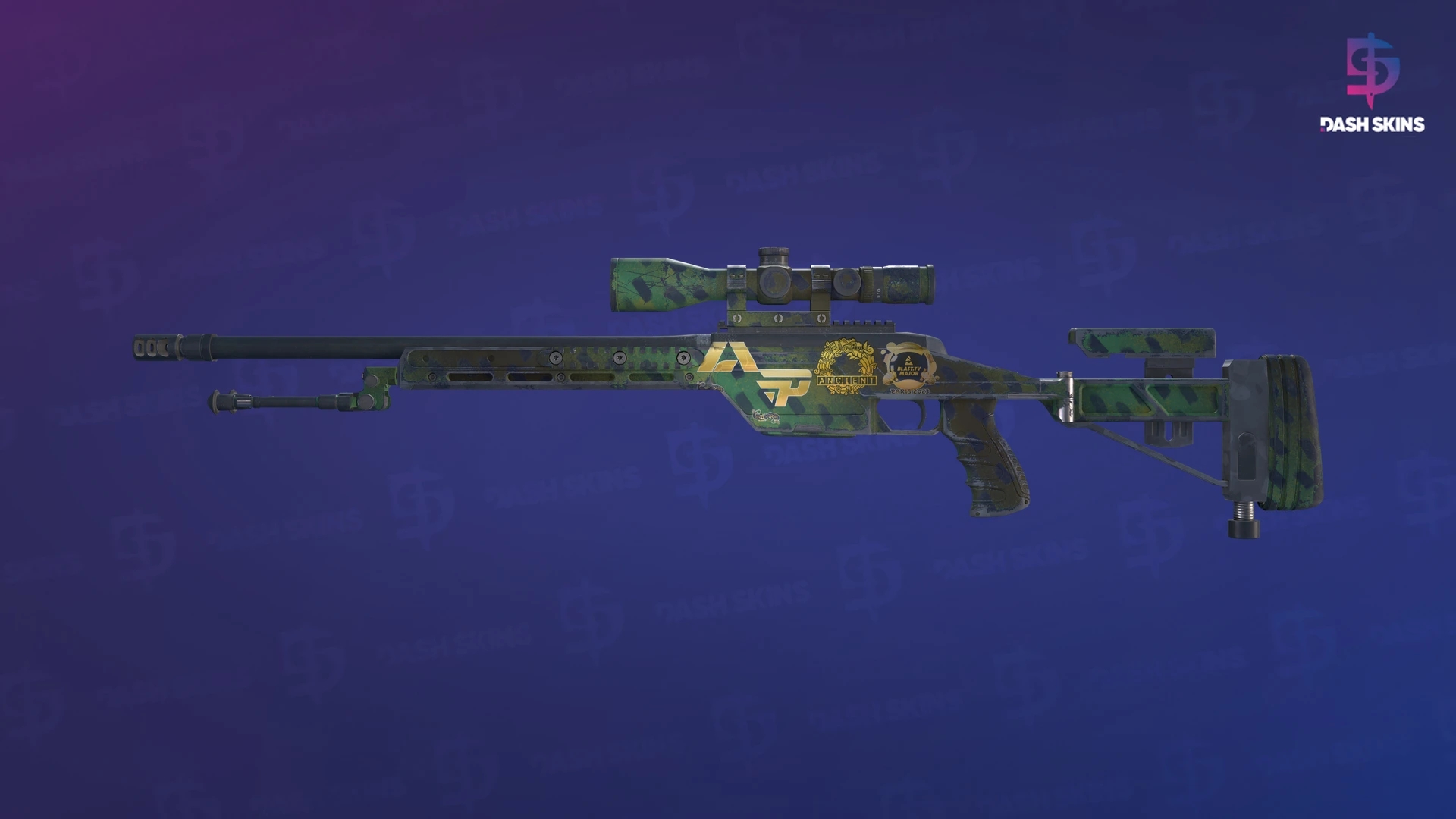 Souvenir SSG 08 | Jungle Dashed (Field-Tested) Screenshot Playside