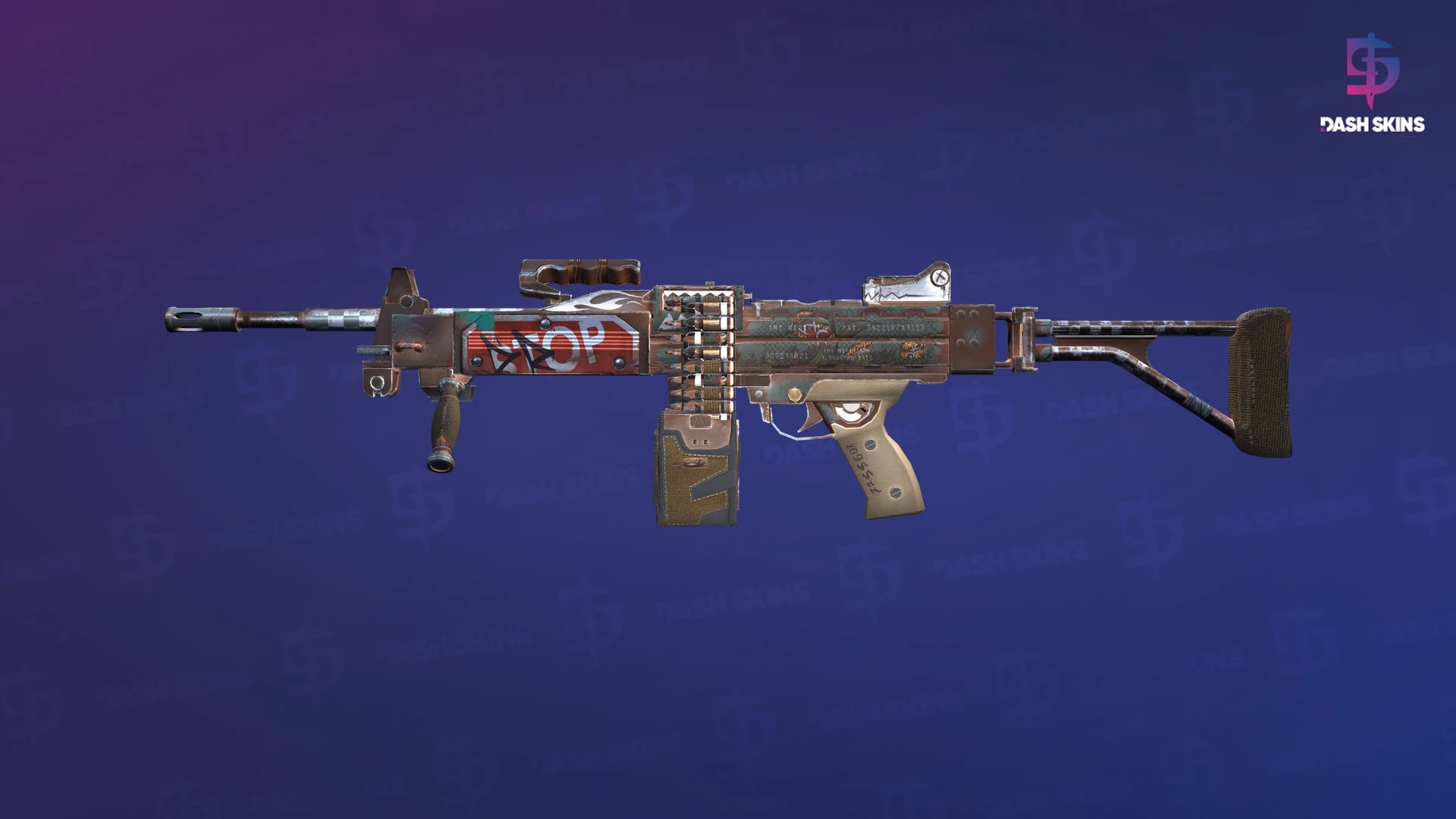 Negev | Drop Me (Factory New) Screenshot Playside