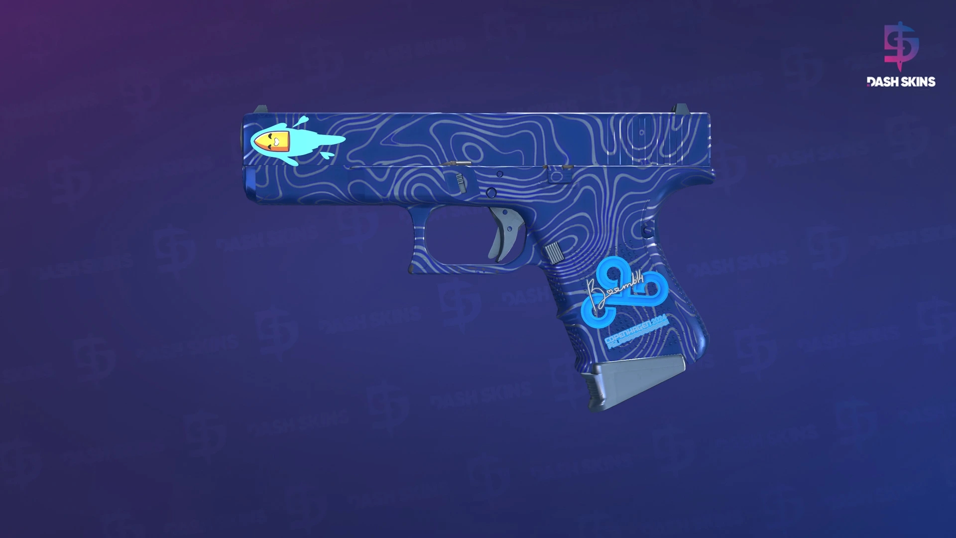 Glock-18 | Ocean Topo (Factory New) Screenshot Playside