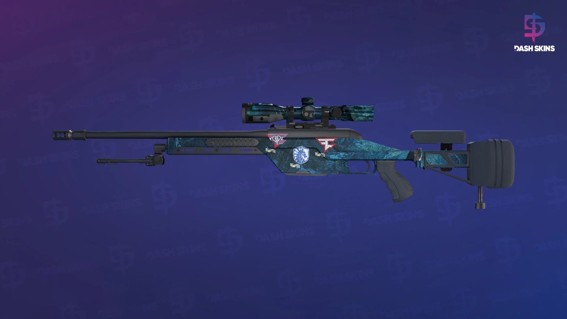 SSG 08 | Abyss (Well-Worn) Screenshot Playside