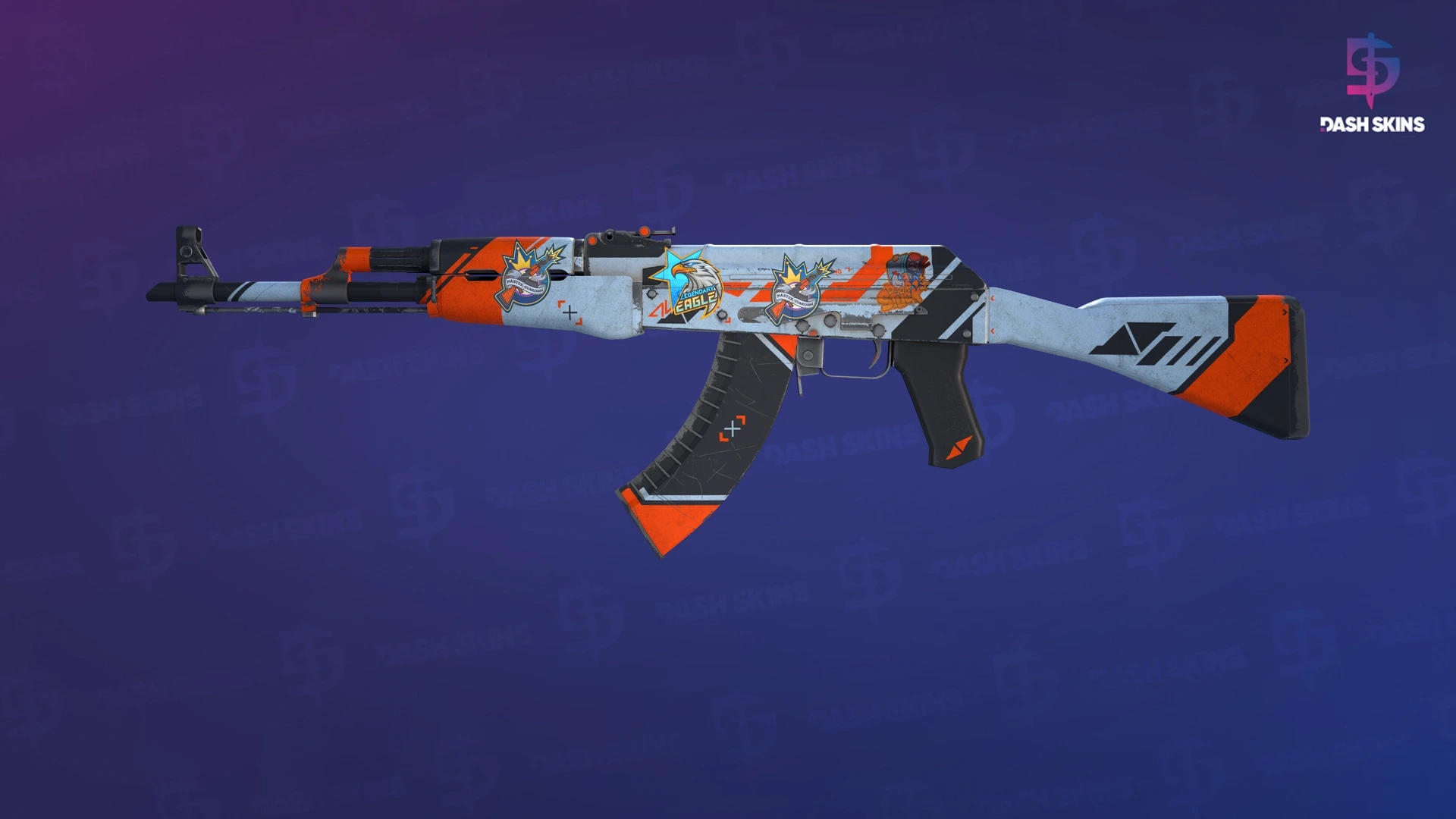 AK-47 | Asiimov (Well-Worn) Screenshot Playside